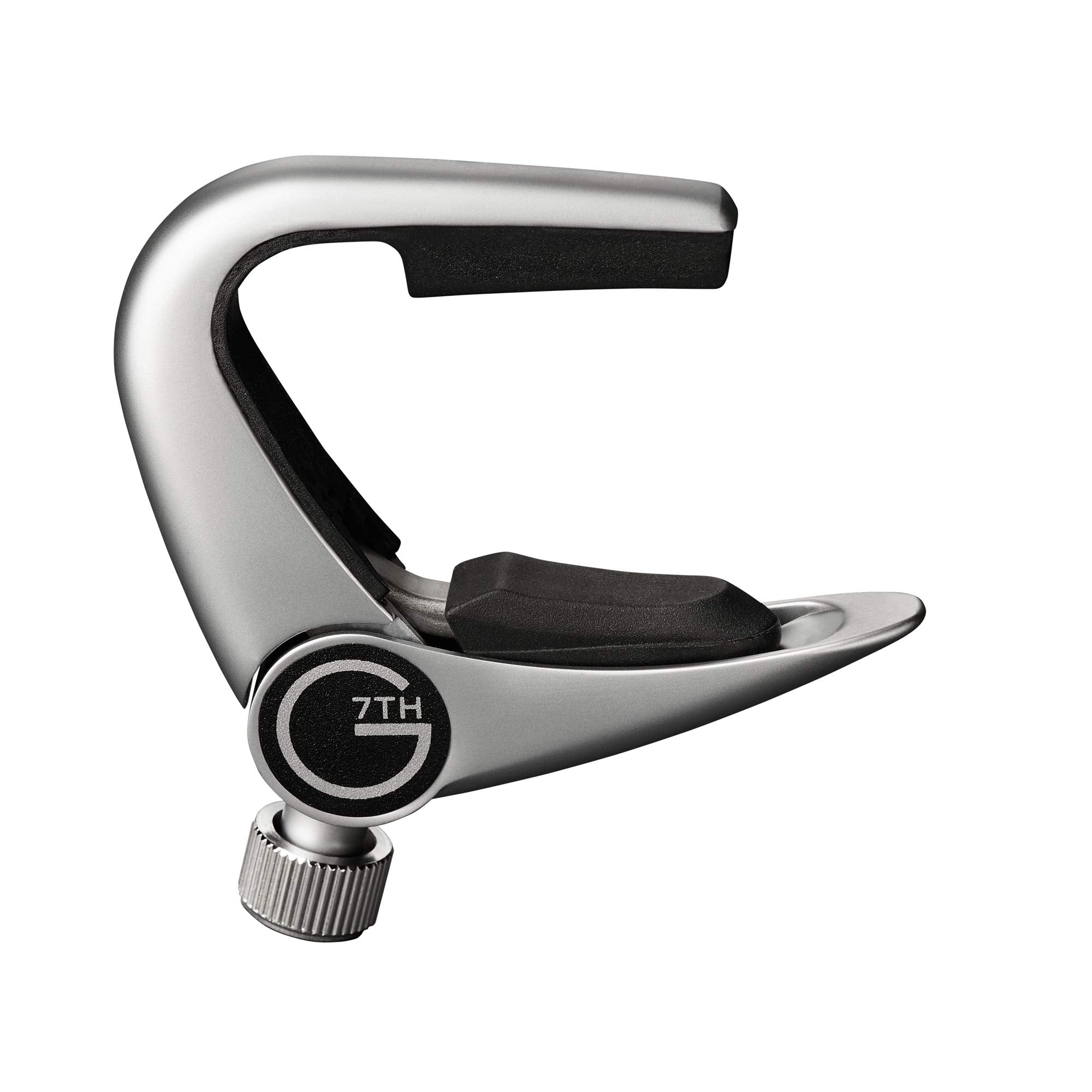 G7Th Newport Partial #3 Capo - 3 String Pressure Touch Guitar Capo - Silver