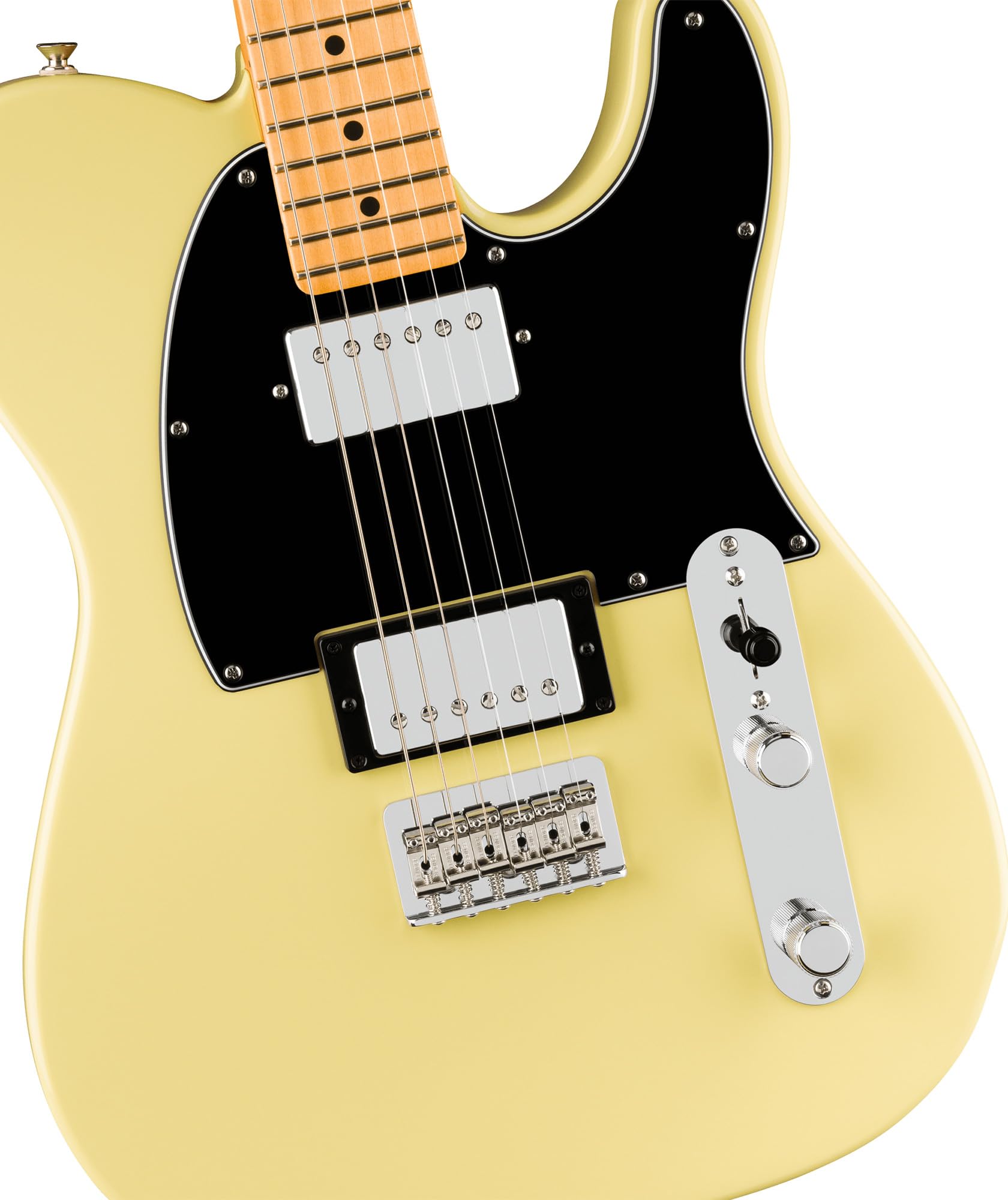 Fender Player II Telecaster HH - Hialeah Yellow Bundle with Gig Bag, Strap, Cable, 3-Pack Picks and Guitar Cleaning Kit