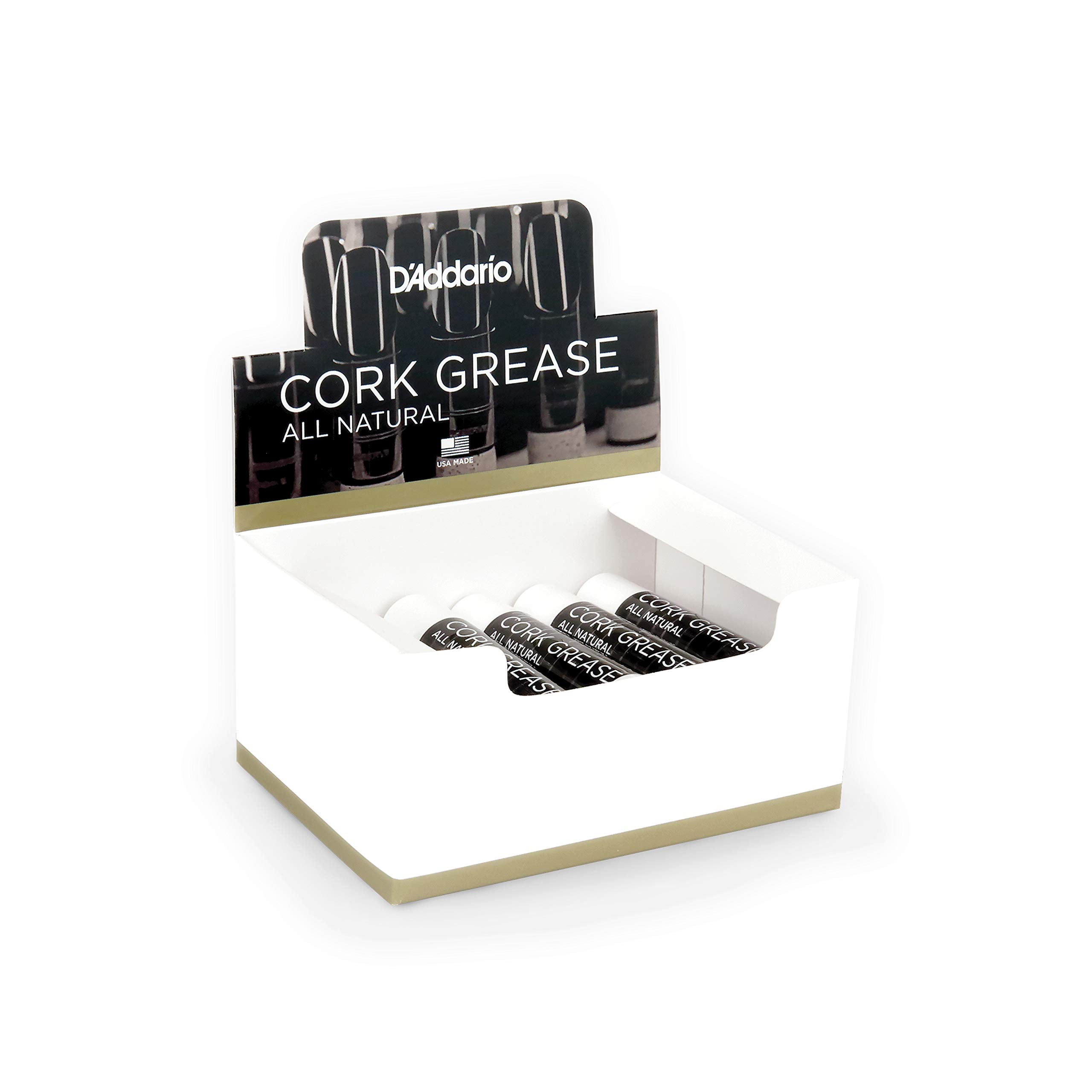 Daddario All Natural Cork Grease - Box Of 12 Tubes
