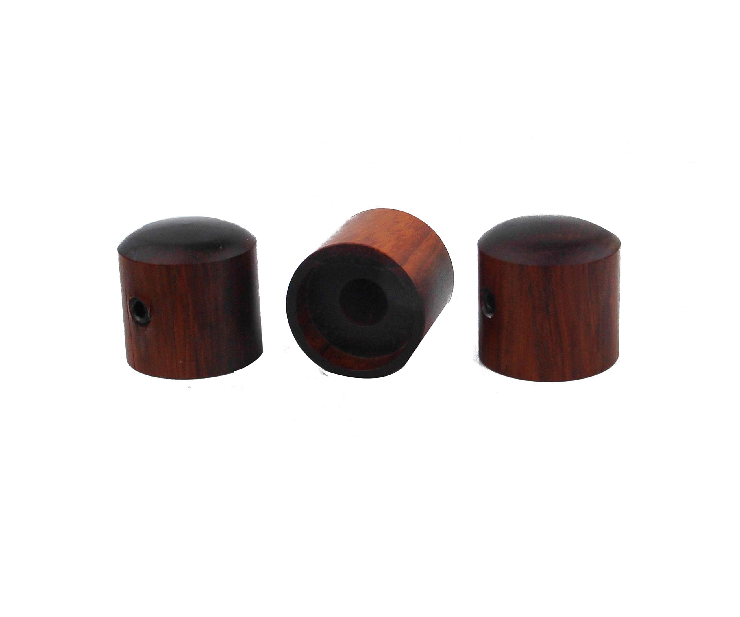 Guyker Red Sandalwood Potentiometer Control Knobs Dia. 6Mm (0.24'') Shaft Pots - Rotary Volume Tone Knob Replacement Part For El