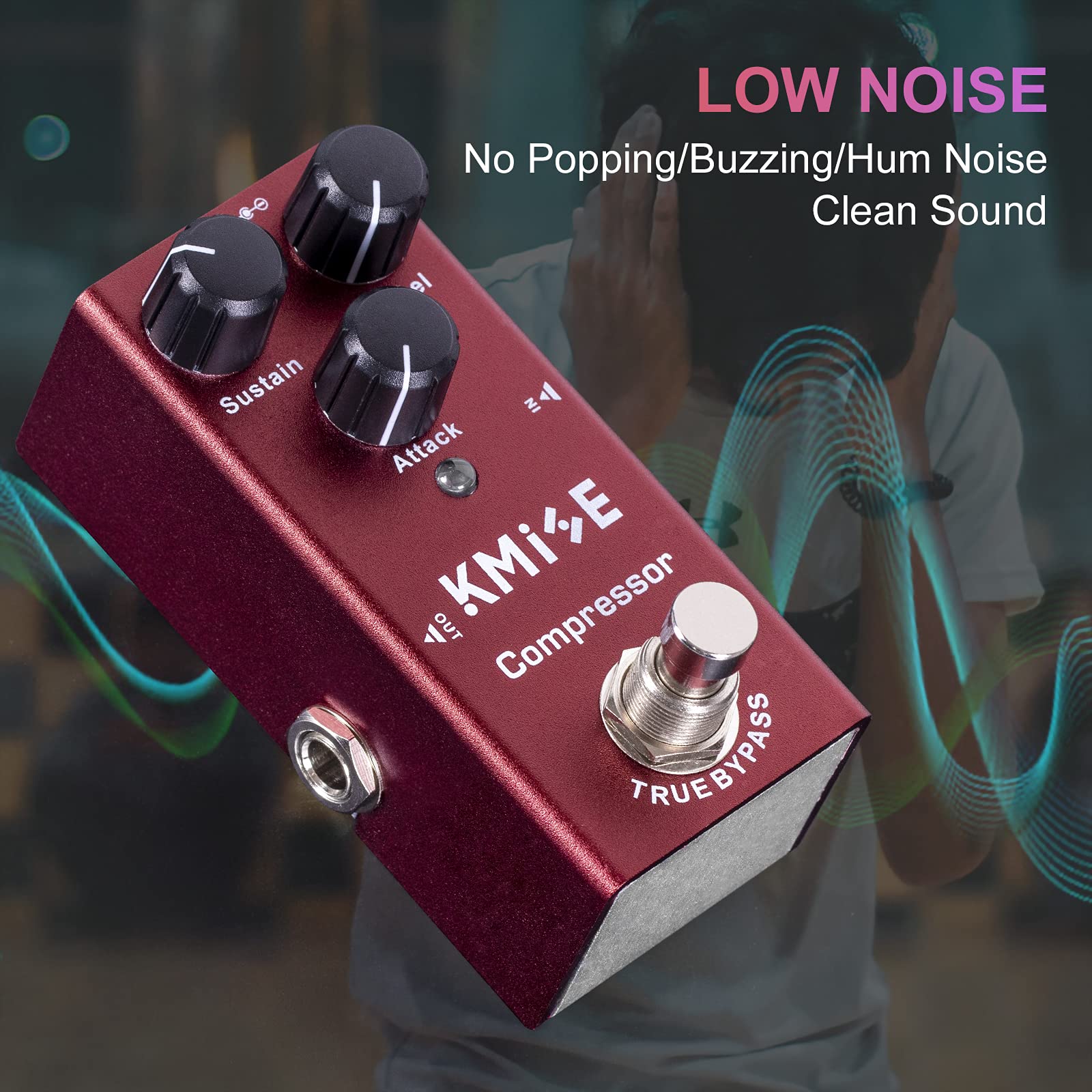 Kmise Compressor Electric Guitar Effects Pedal Mini Single Type DC 9V True Bypass
