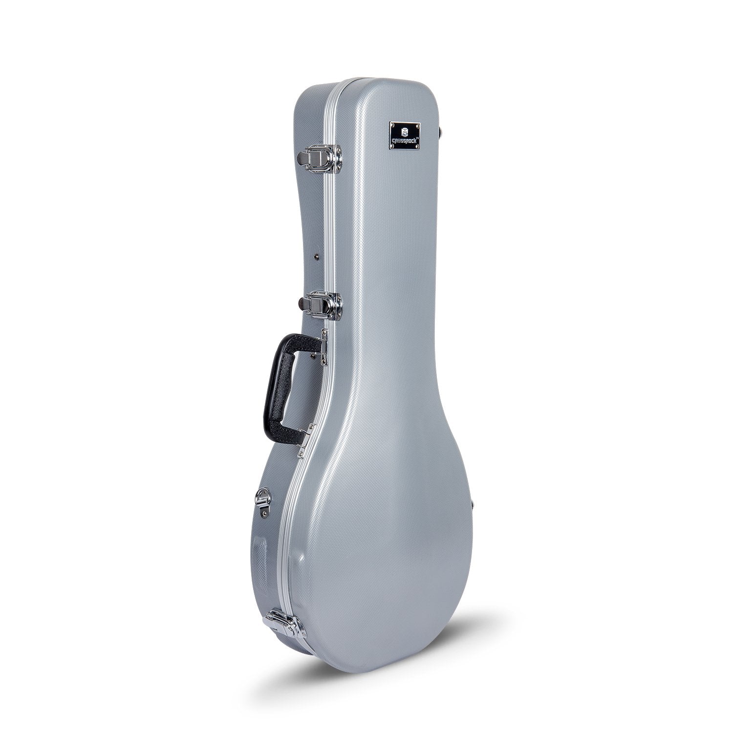 Crossrock, ABS Molded Style Mandolin Hard Shell Case, Sliver (CRA861MASL)