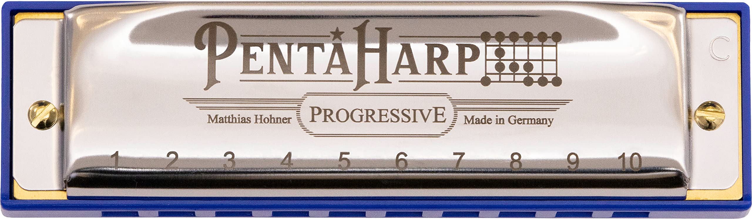 Hohner Harmonica Pentaharp Harmonica, Key Of Low F Minor, Stainless Steel (M21Bx-Flm)