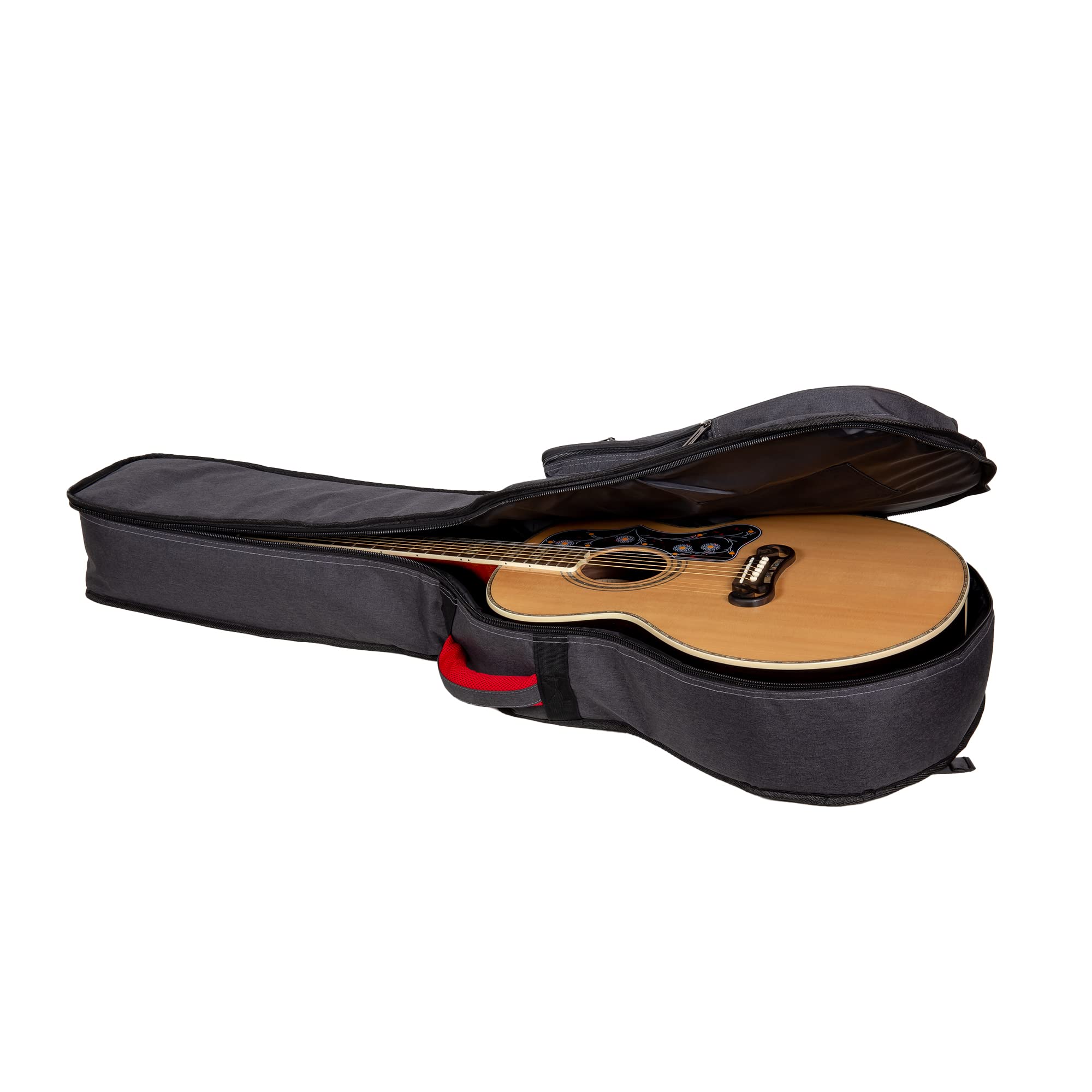 Crossrock 10mm Padded Backpack Bag for Jumbo Acoustic Guitars (CRSG107SBDG)