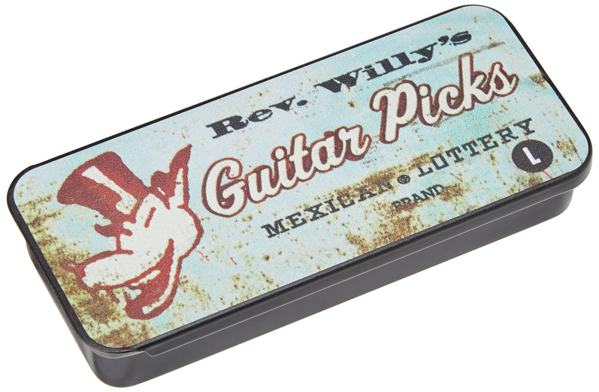 Jim Dunlop Rev Willy Pick Tin, Assorted, Light - 6 Picks/Tin