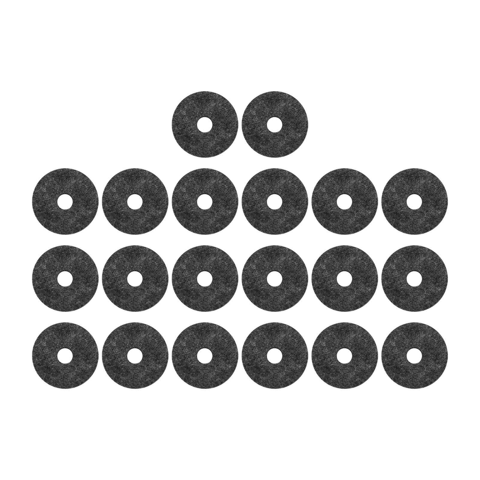 20Pcs Cymbal Felt Washers, 4Cm Non Slip Felt Pads Cymbal Replacement Accessories For Drum Set(Gray)