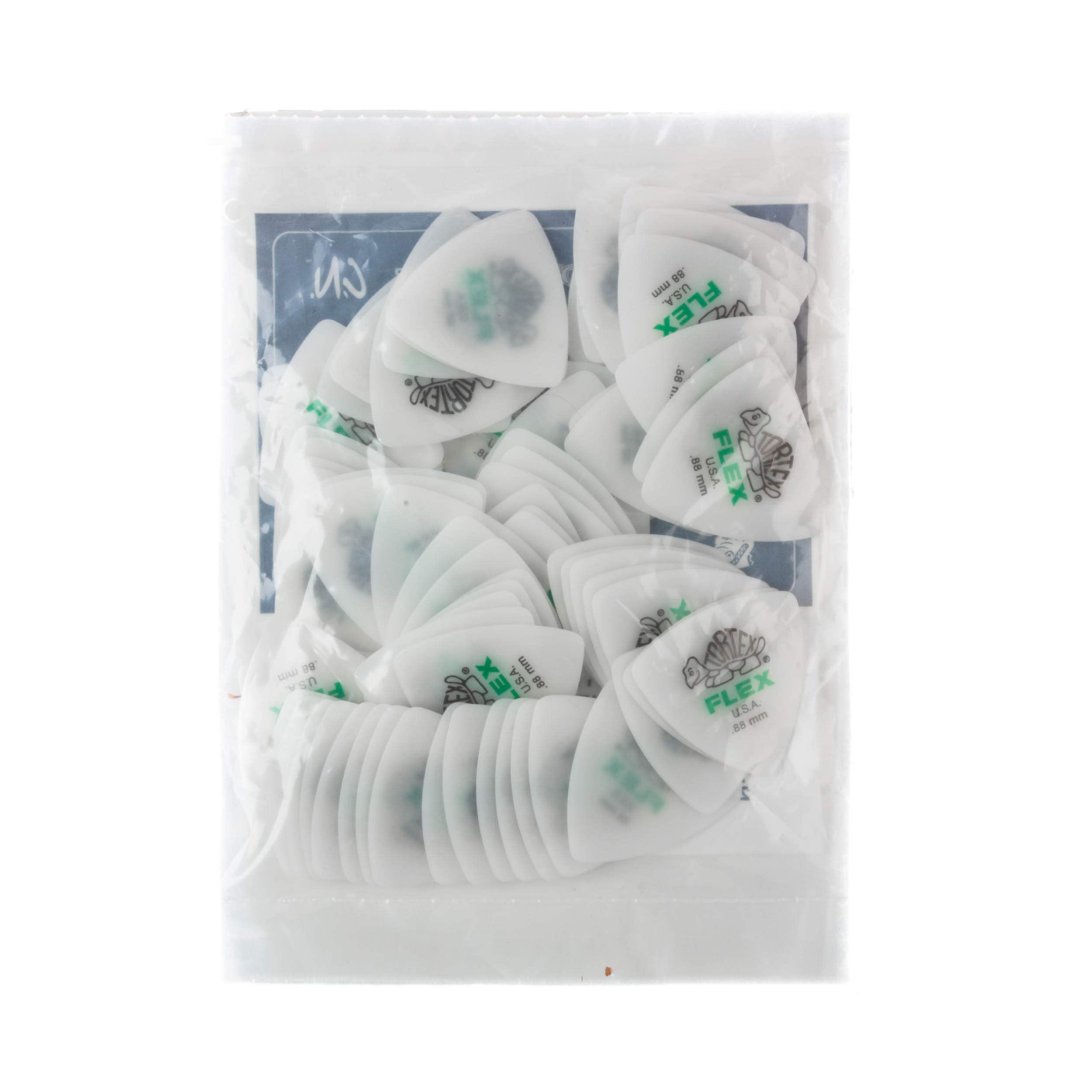 Jim Dunlop Dunlop Tortex Flex Triangle .88mm Green Guitar Pick-72 Pack (456R.88)