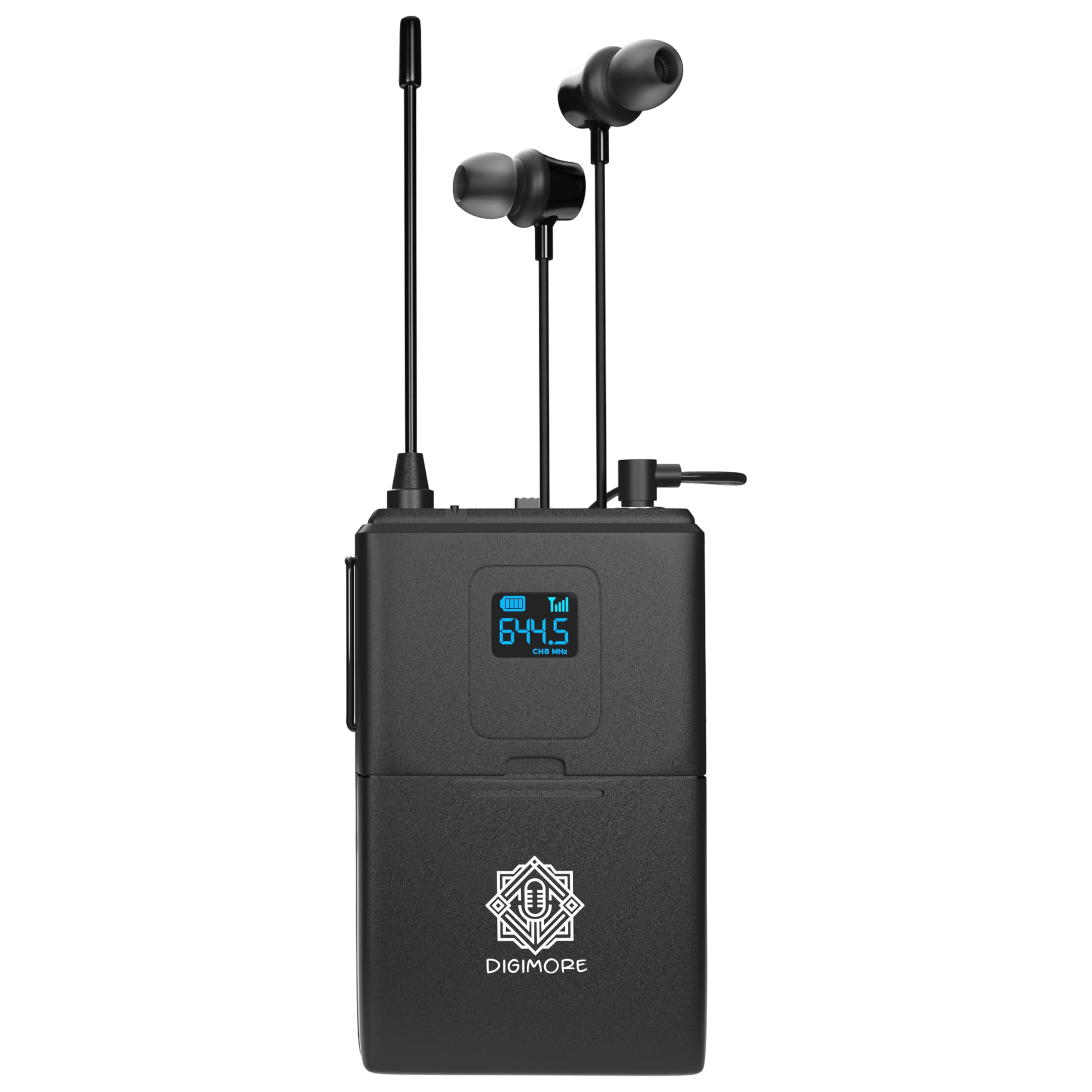 Digimore Wireless Receiver With Earphone System For Tour Guide, Church, Teaching, Travel, Presentation, Live Seminar, Factory Vi