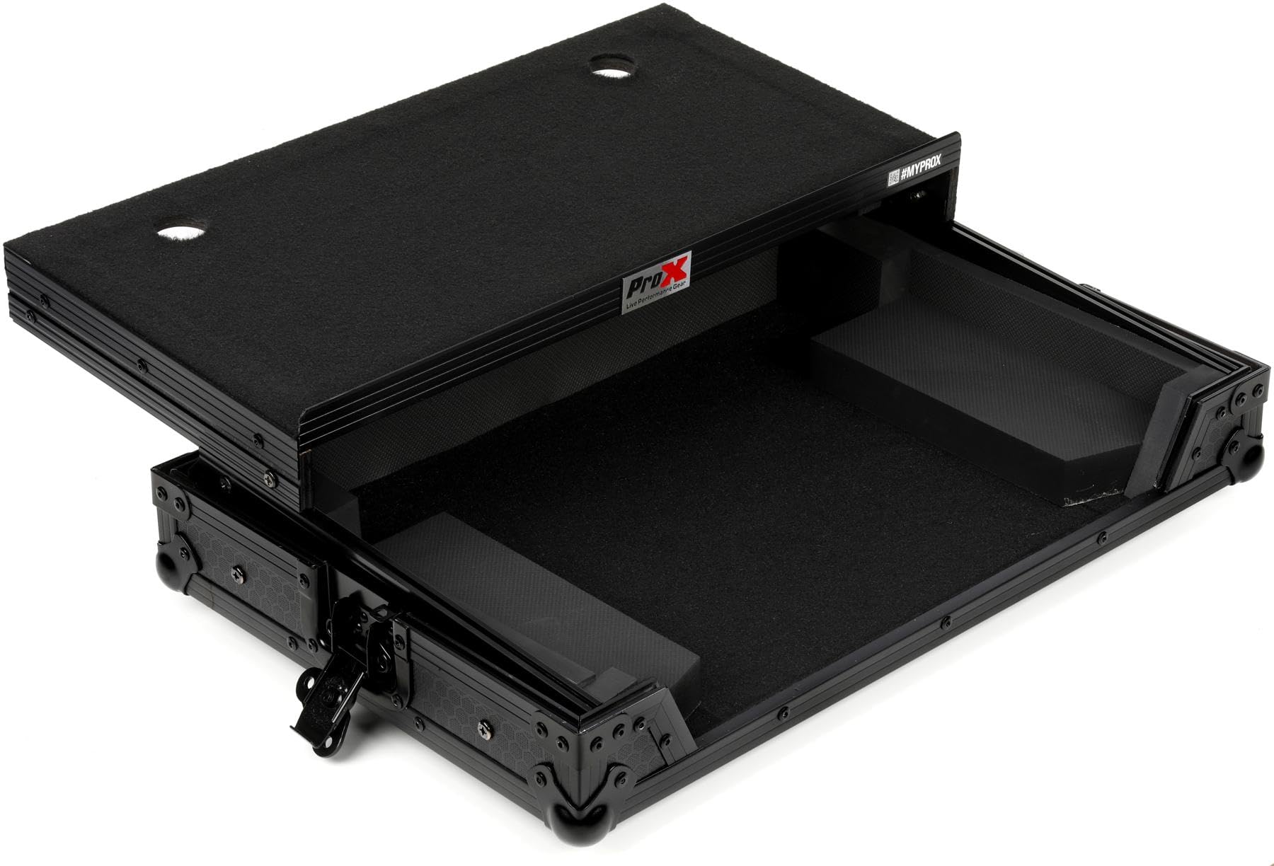 ProX X-DDJREV1LTBL ATA Flight Case For Pioneer DDJ-REV1 DJ Controller with Laptop Shelf - Black