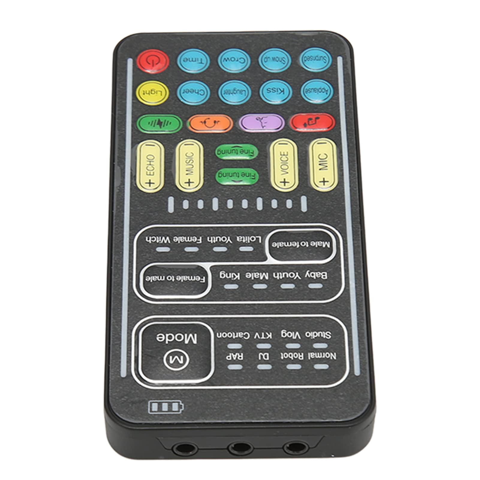 Nutriess Voice Changer Multifunctional 8 Sound Effects Portable Handheld Mini Sound Card Voice Modulator For Pc Phone Laptops