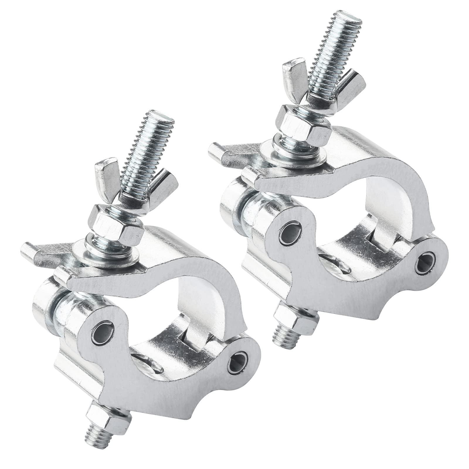 MAD OWL 2 Packs of Clamps for Lights, Stage Lighting Accessories, O-Clamp, 40-52mm, Aluminum, 100kg Safety Load