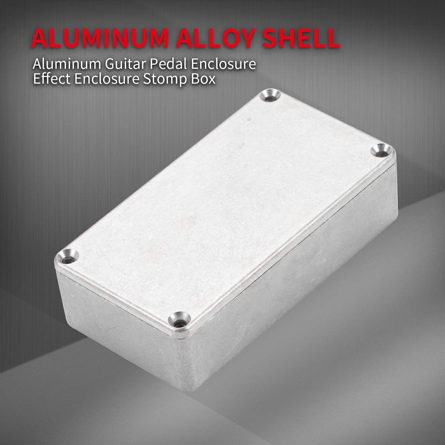 DaierTek 125B 1590N1 Aluminum Guitar Pedal Enclosure 122x66x39.5 MM Metal Stompbox Enclosure Guitar Effect Unfinished Toggle Swi