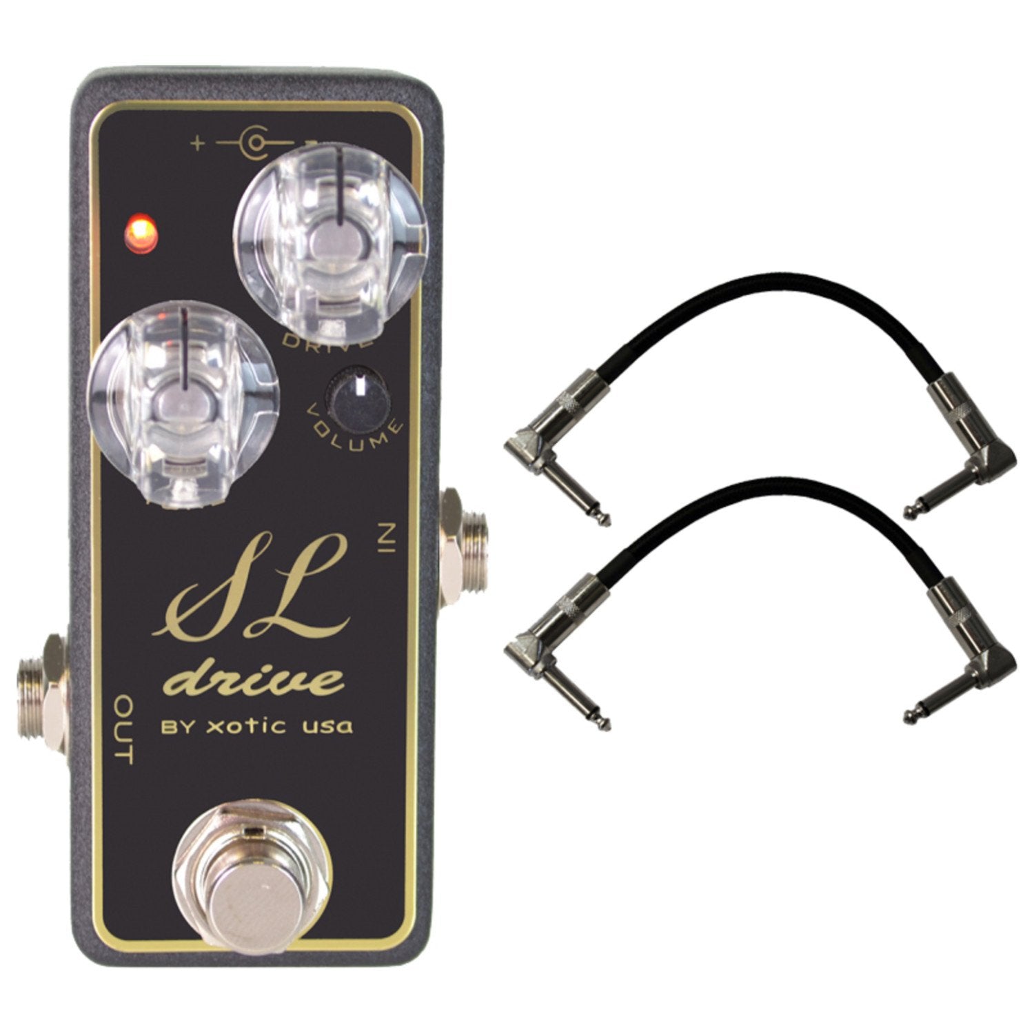 Xotic SL Drive Stomp Box Effects Pedal w (2) 6 Patch Cables