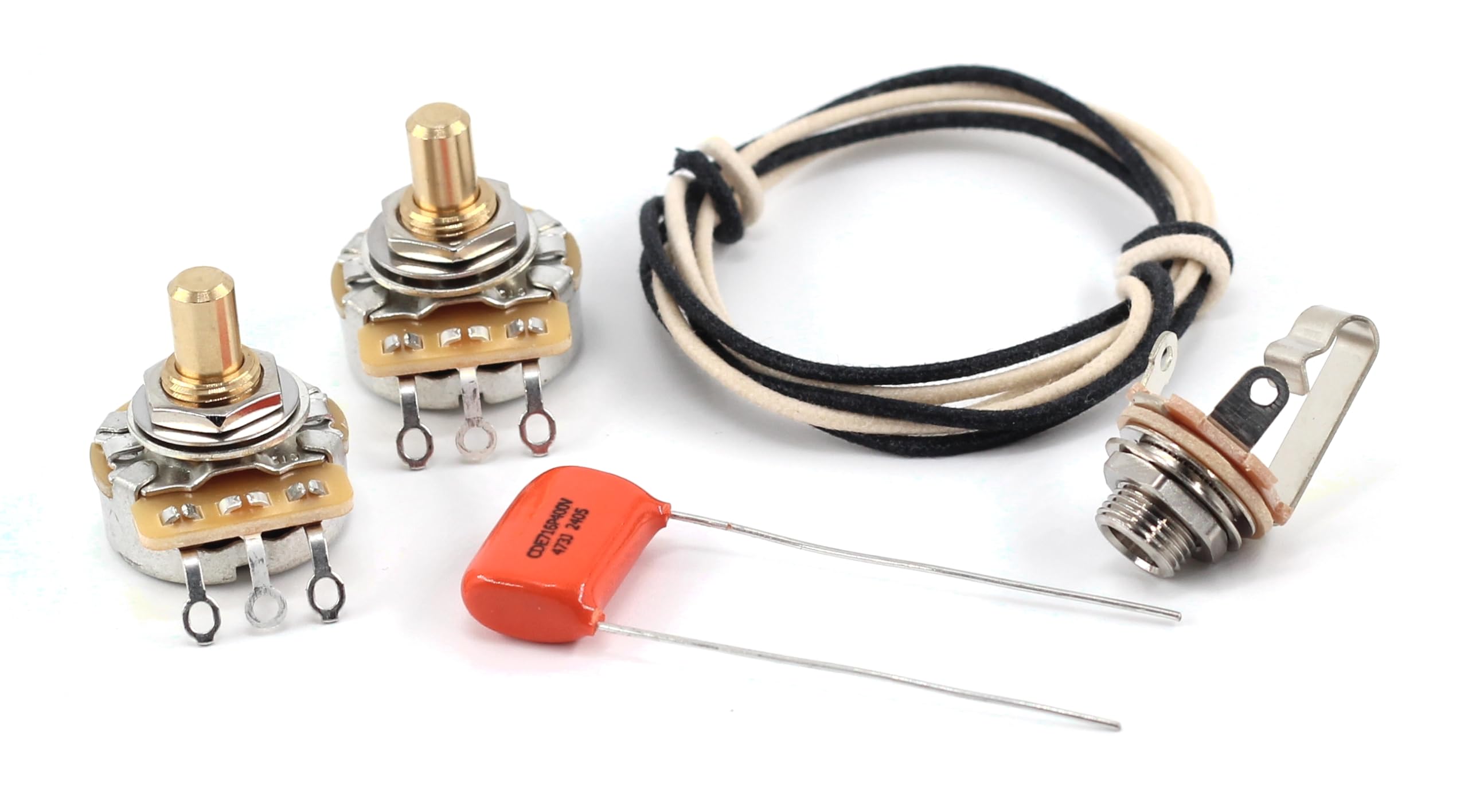 Taot Precision Bass Wiring Kit - Taot Custom 250Ko Solid, .047 Od Cap - P-Bass