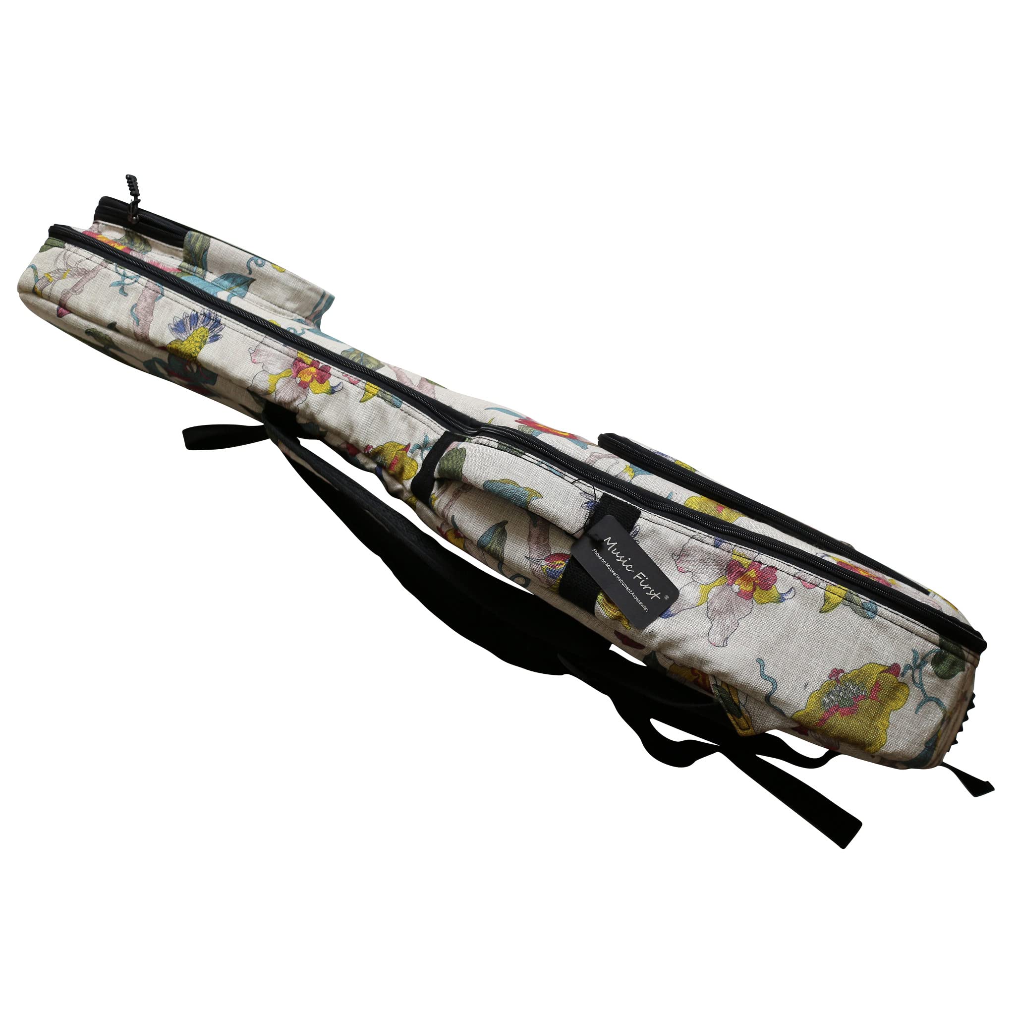 MUSIC FIRST 0.8'' Padded Linen American Pastoral Style Soft Guitar Case, Gig Bag, Guitar Backpack (CHECK PHOTO No.2 AND MEASURE