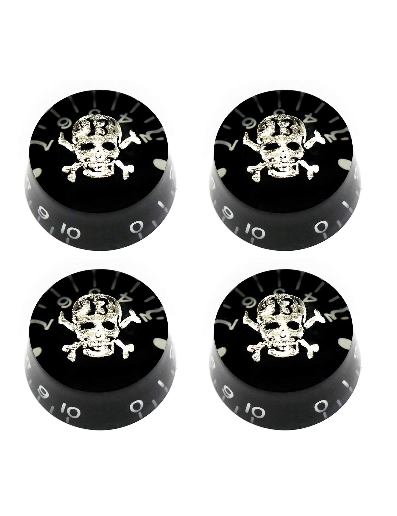 Metallor Electric Guitar Top Hat Knobs Speed Volume Tone Control Knobs Compatible With Les Paul Lp Style Electric Guitar Parts R