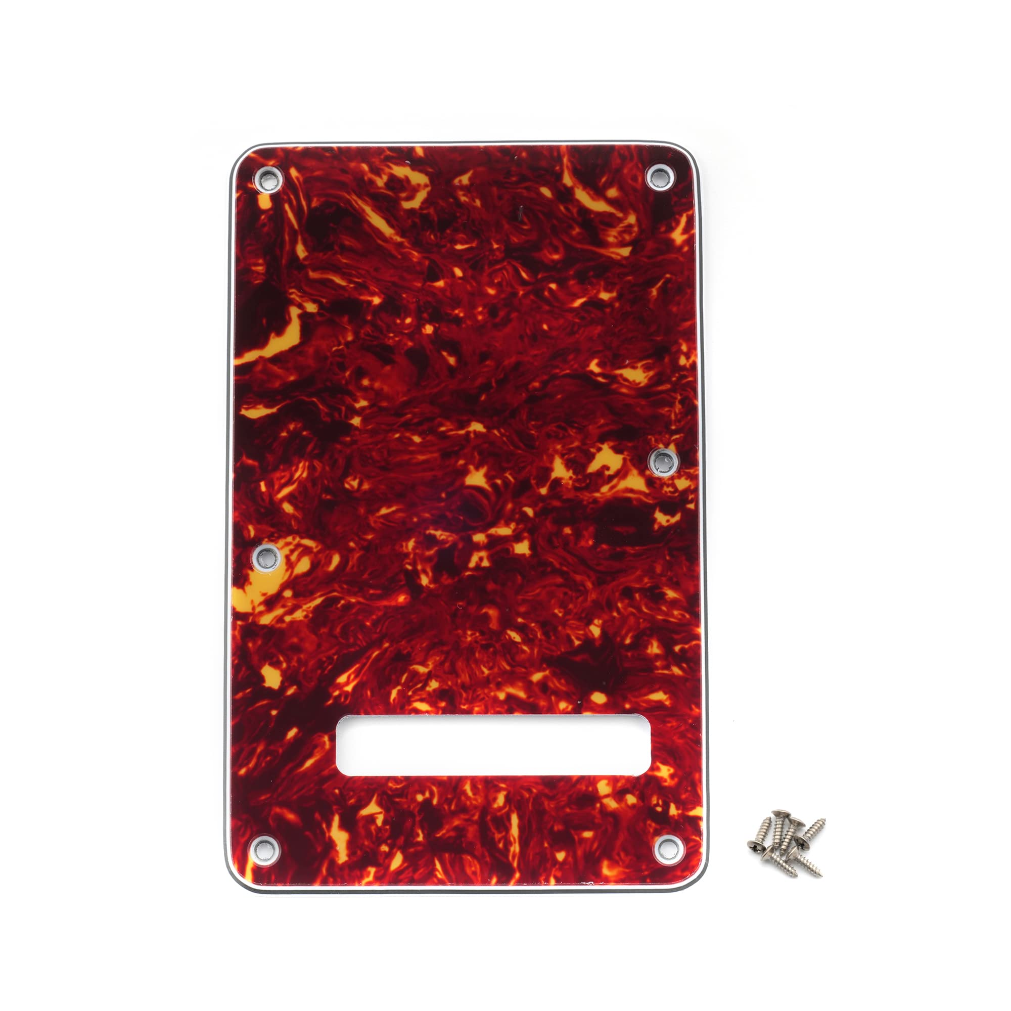 Musiclily 6 Hole Strat Back Plate Tremolo Cavity Cover Backplate For Fender American/Mexican Made Standard Stratocaster Modern S