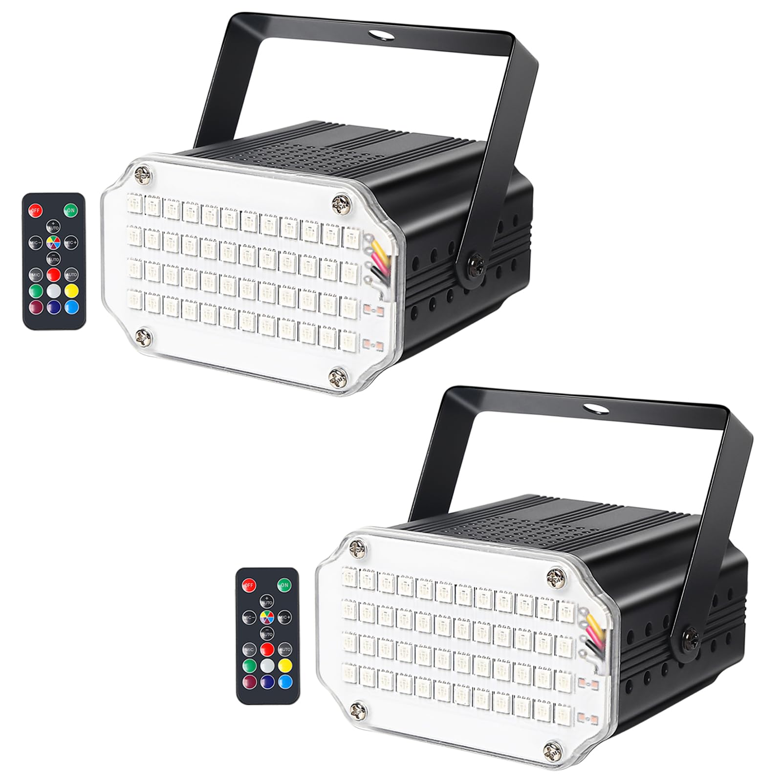 48Led Color Strobe Light for Parties, Rodent Strobe Light Halloween, Small Strobe Light for Kids, Wireless Remote Control Electr