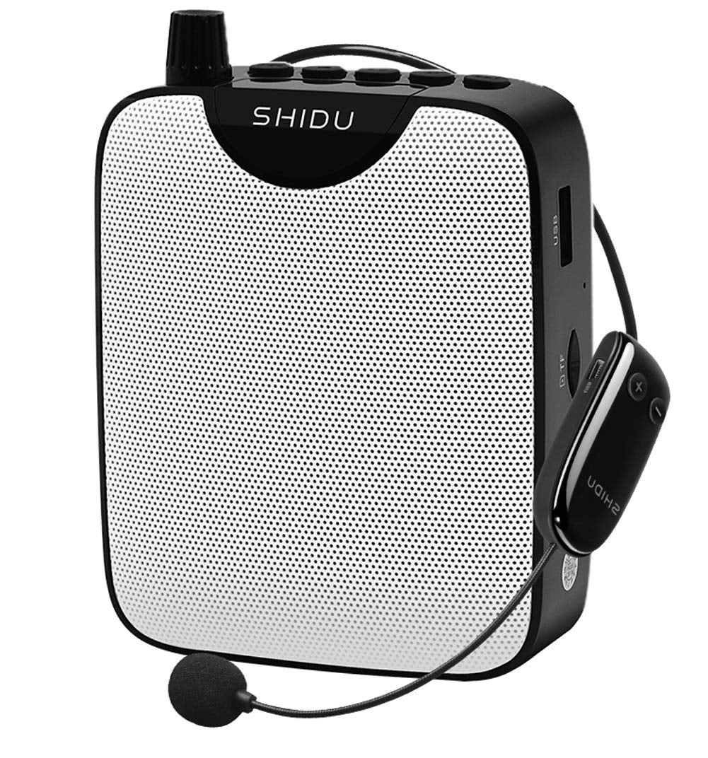 Voice Amplifier, Shidu Original Wireless Voice Amplifiers 10W Rechargeable Portable Mini Pa System Speaker With Uhf Wireless Mic