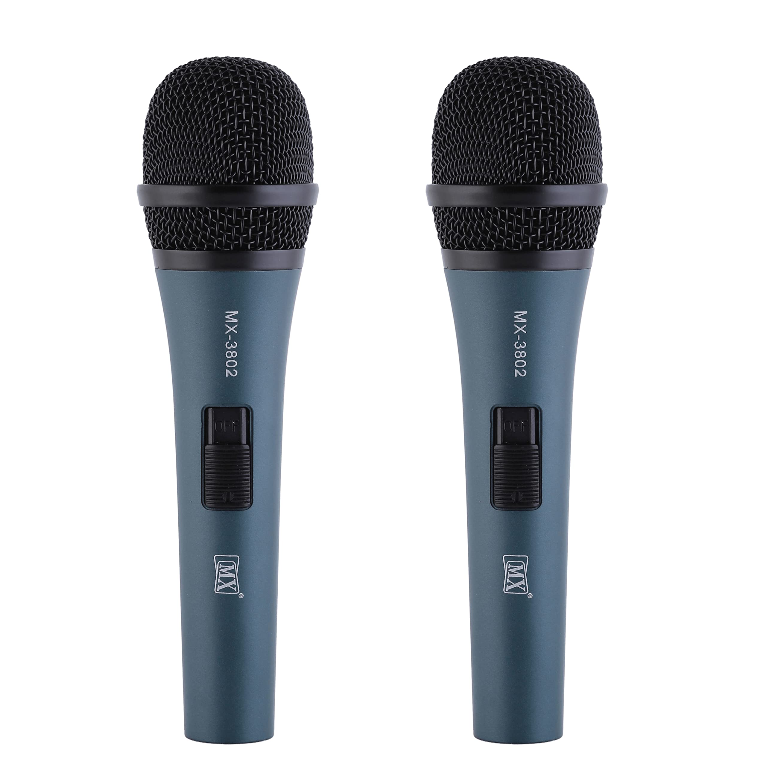 Mx Dynamic Cardioid Microphone (Pack Of 2) For Instruments, Vocals & Drums - Unidirectional Cartridge