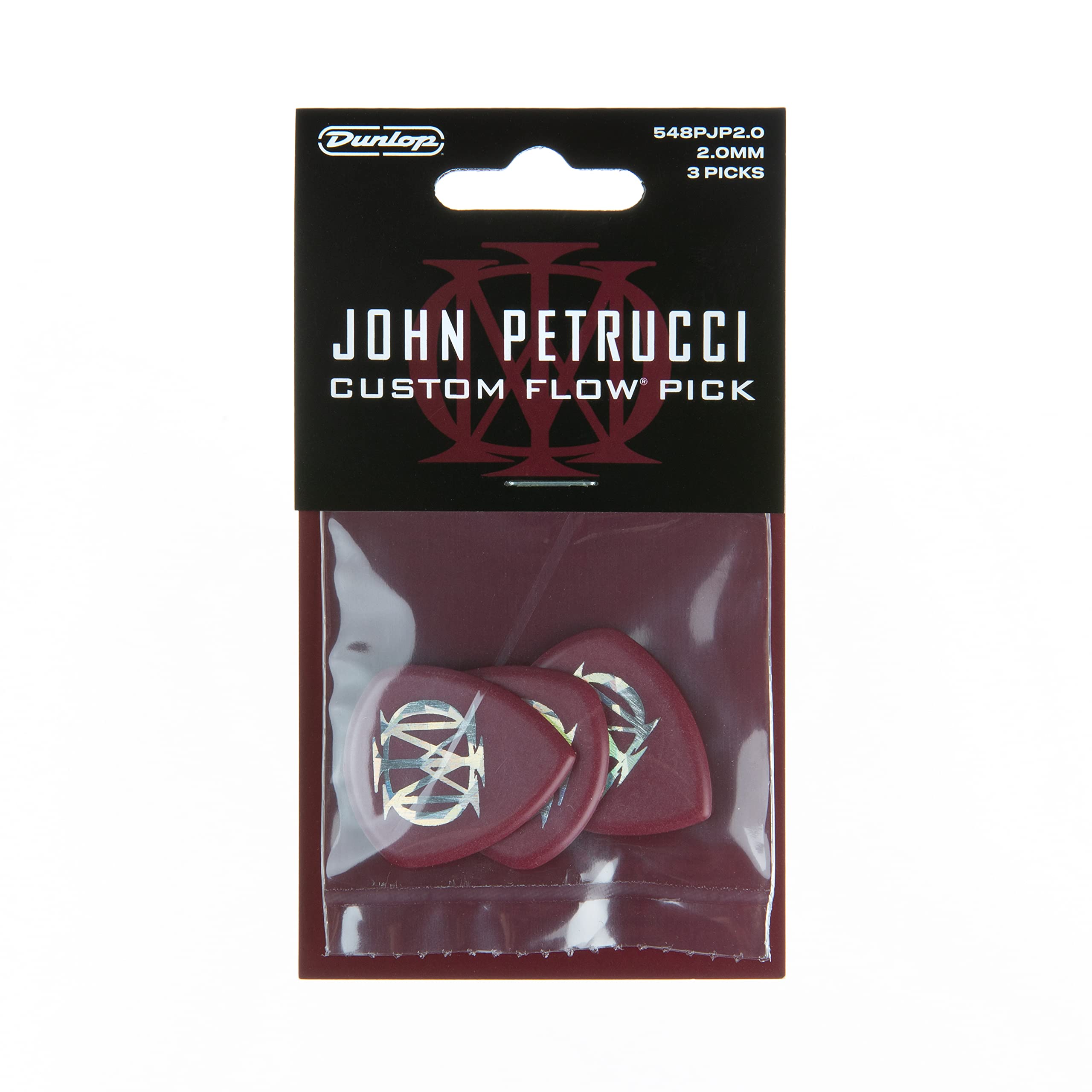 Jim Dunlop John Petrucci Flow 2.0mm 3 Pack Guitar Picks (548PJP2.0)
