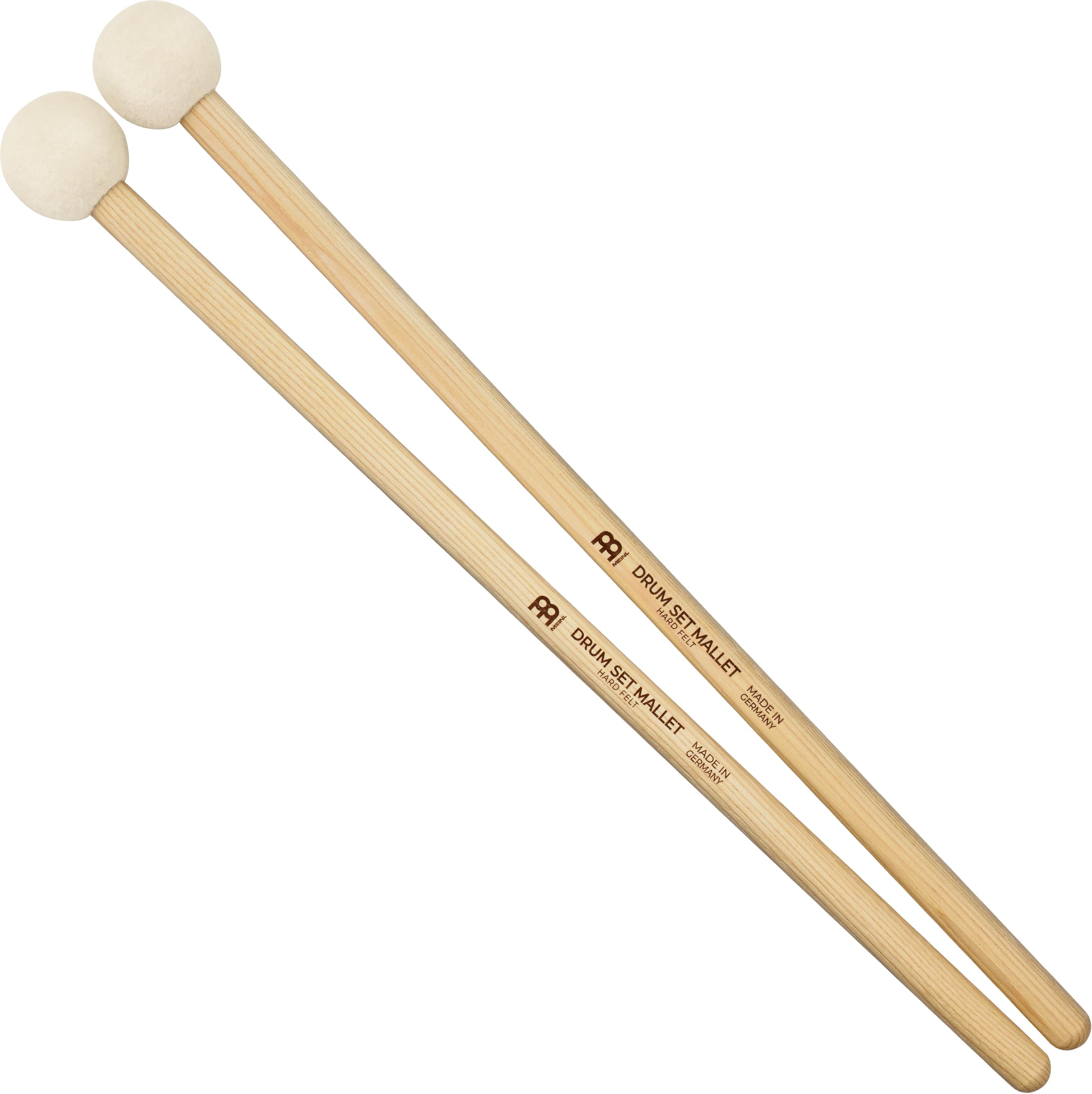 Meinl Stick & Brush Drum Set Mallets with Hard Felt Head & 5A American Hickory Handle-Made in Germany (SB402)