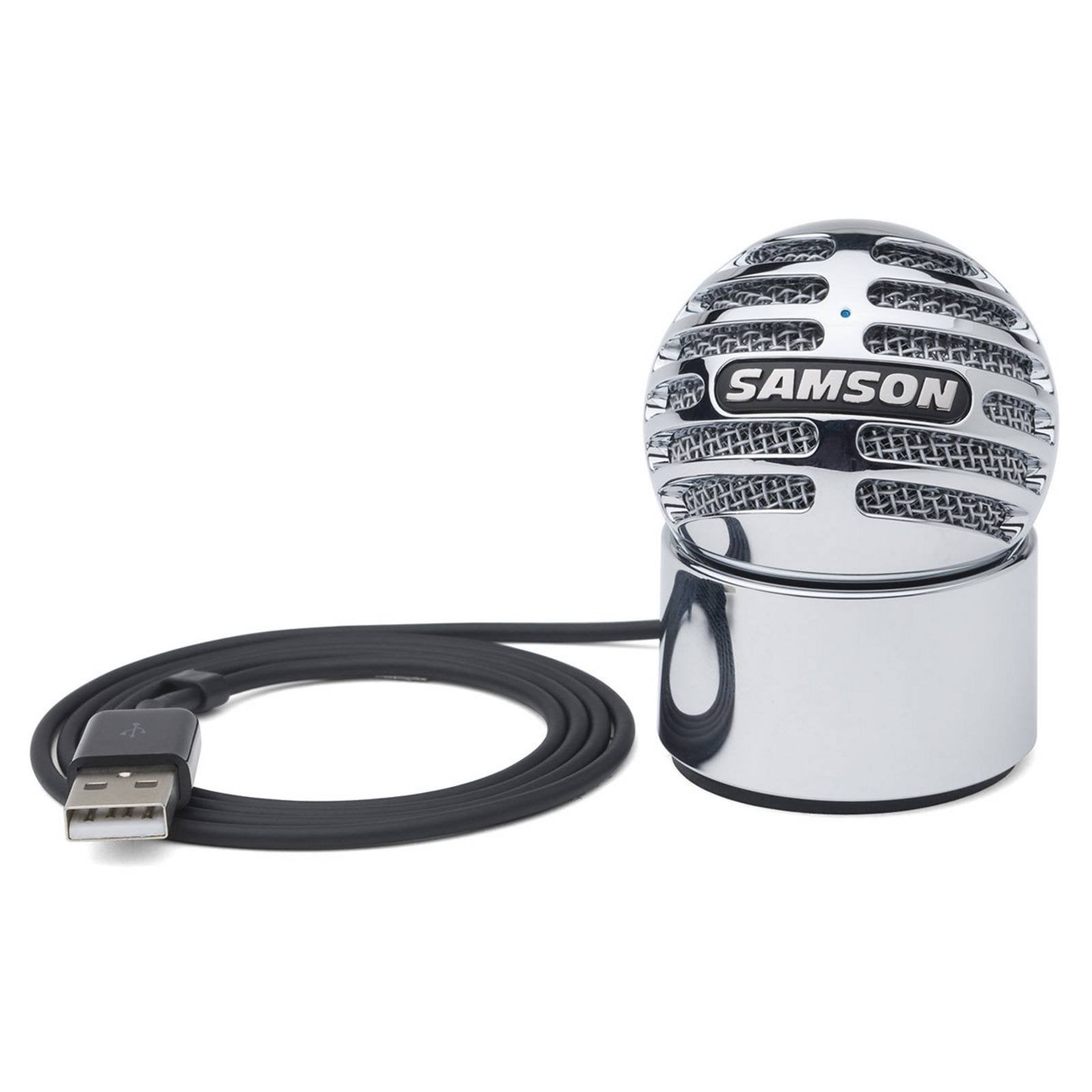 Samson Meteorite Ultra-Portable USB Condenser Microphone for Laptop - Plug & Play Mic for Zoom, Skype, YouTube & Working from Ho