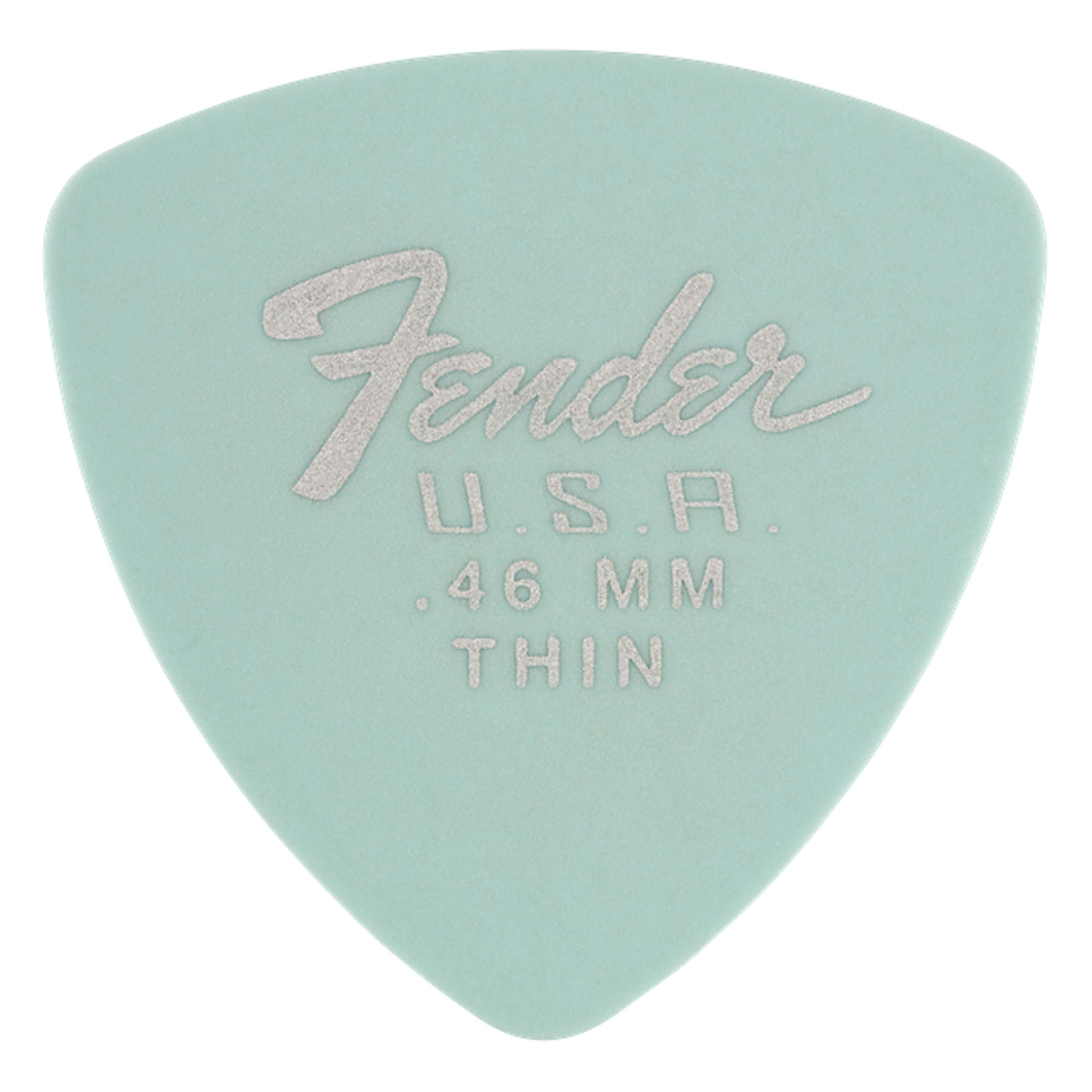 Fender Dura-Tone Delrin Guitar Picks 346 Shape, Daphne Blue, 0.46Mm, 12-Pack