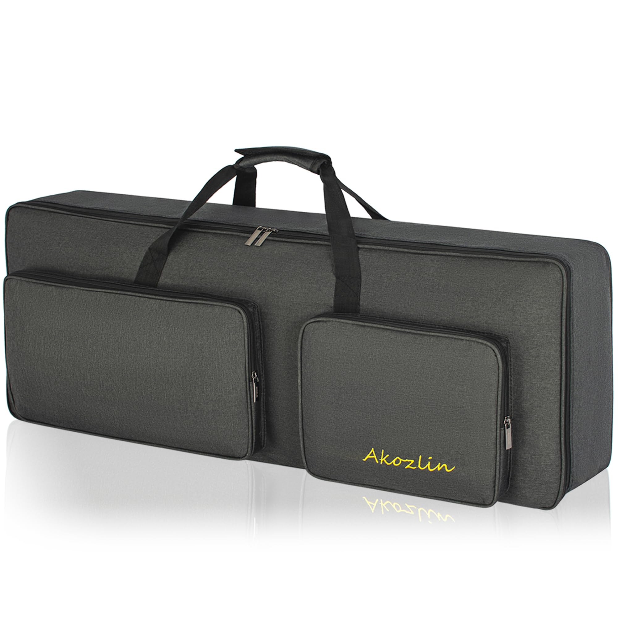 AKOZLIN 88-Key Keyboard Gig Bag 57.5  18  6.75 Portable Electric Piano Case Foldable Bag For 88-Note Keyboard