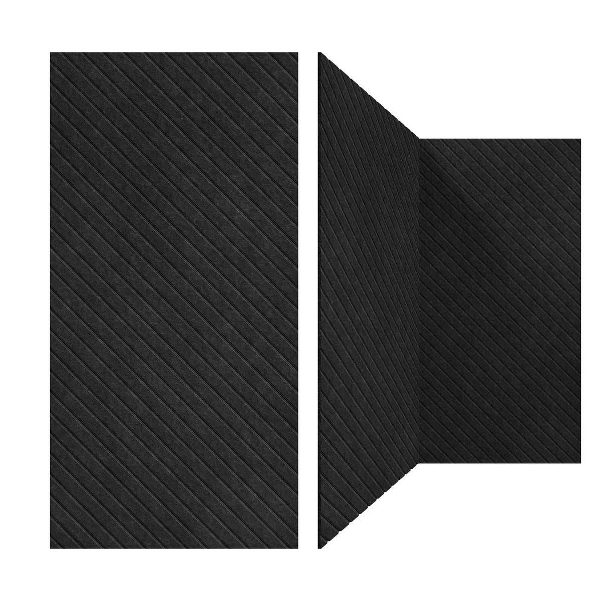Drklang 3 Pack Sound Proof Panels For Walls, 47.2'' X 23.6'' X 0.36'' Acoustic Panels Sound Absorbing In Right Diagonal Slotting