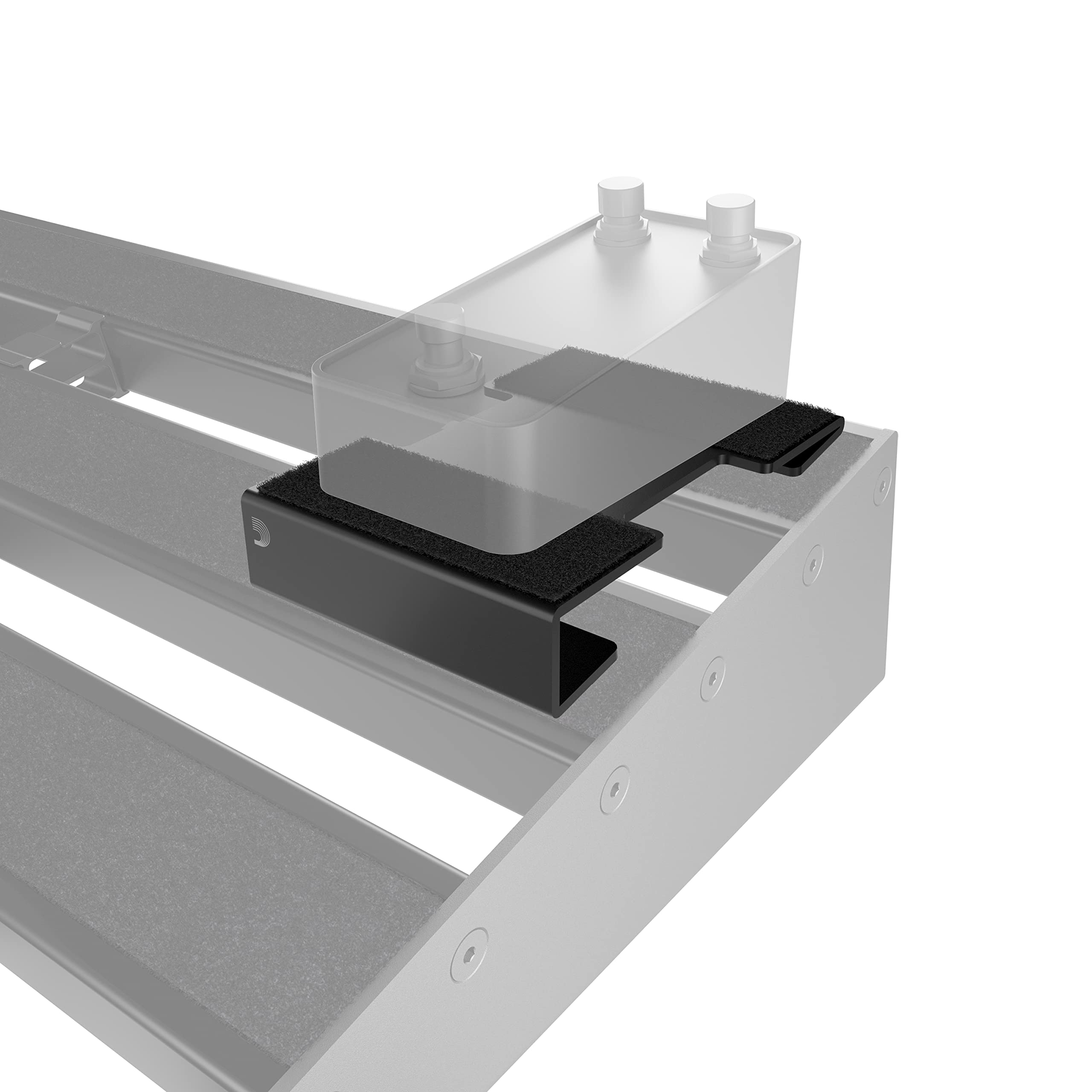 D'Addario Xpnd Pedal Board Riser - Elevate Pedal For Guitar Pedal Board - Raises 1 Inch On Pedalboard - Built In Cut Out For Cab