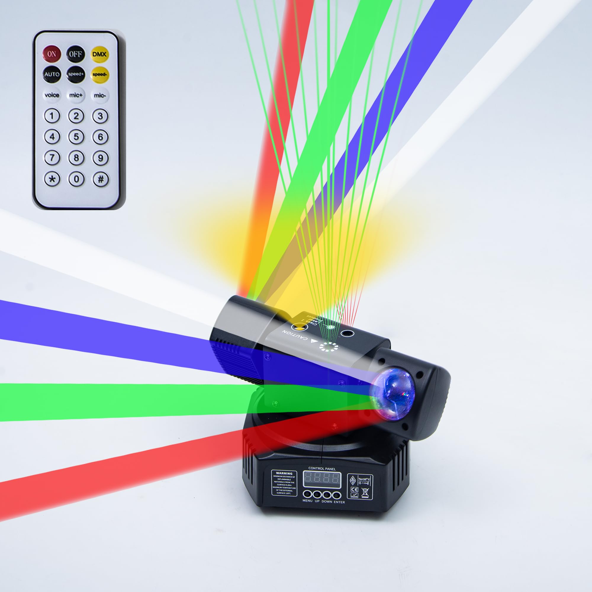 Mini Moving Head Disco Light Rgbw Beam Stage Lights Led Rotating Starlight Dj Lighting, Dmx & Sound Control, For Wedding Ktv Bar