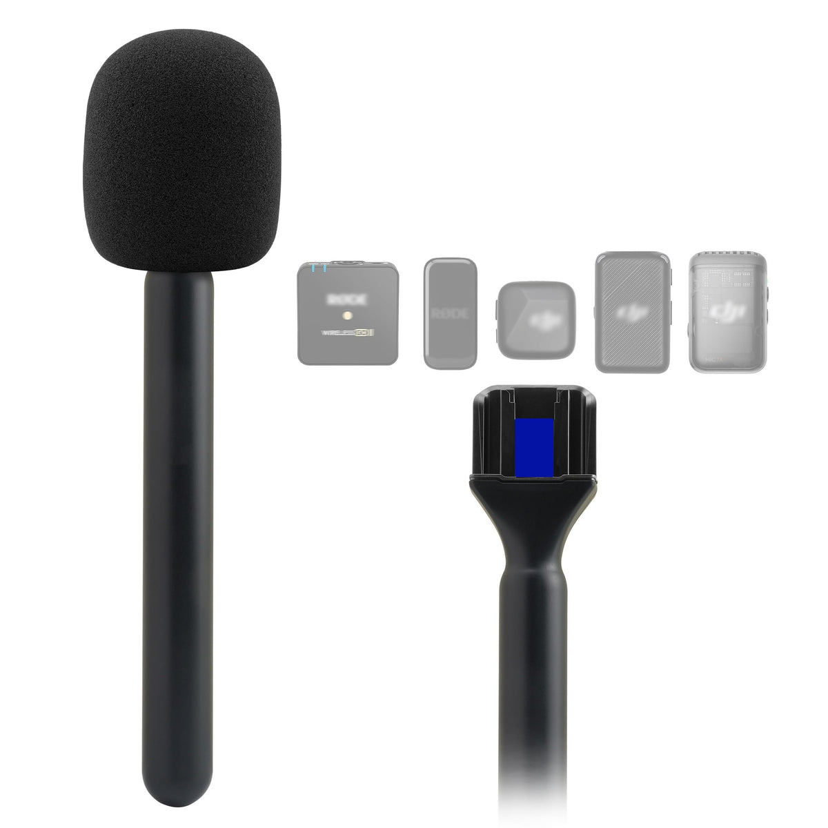 Jcmoyuty Stand For Magnetic Mic Holder Dji Mic Mini, Mic 1, Mic 2, Portable Handle For Rode Wireless Micro, Go 2 Ii, Me, Pro Wir