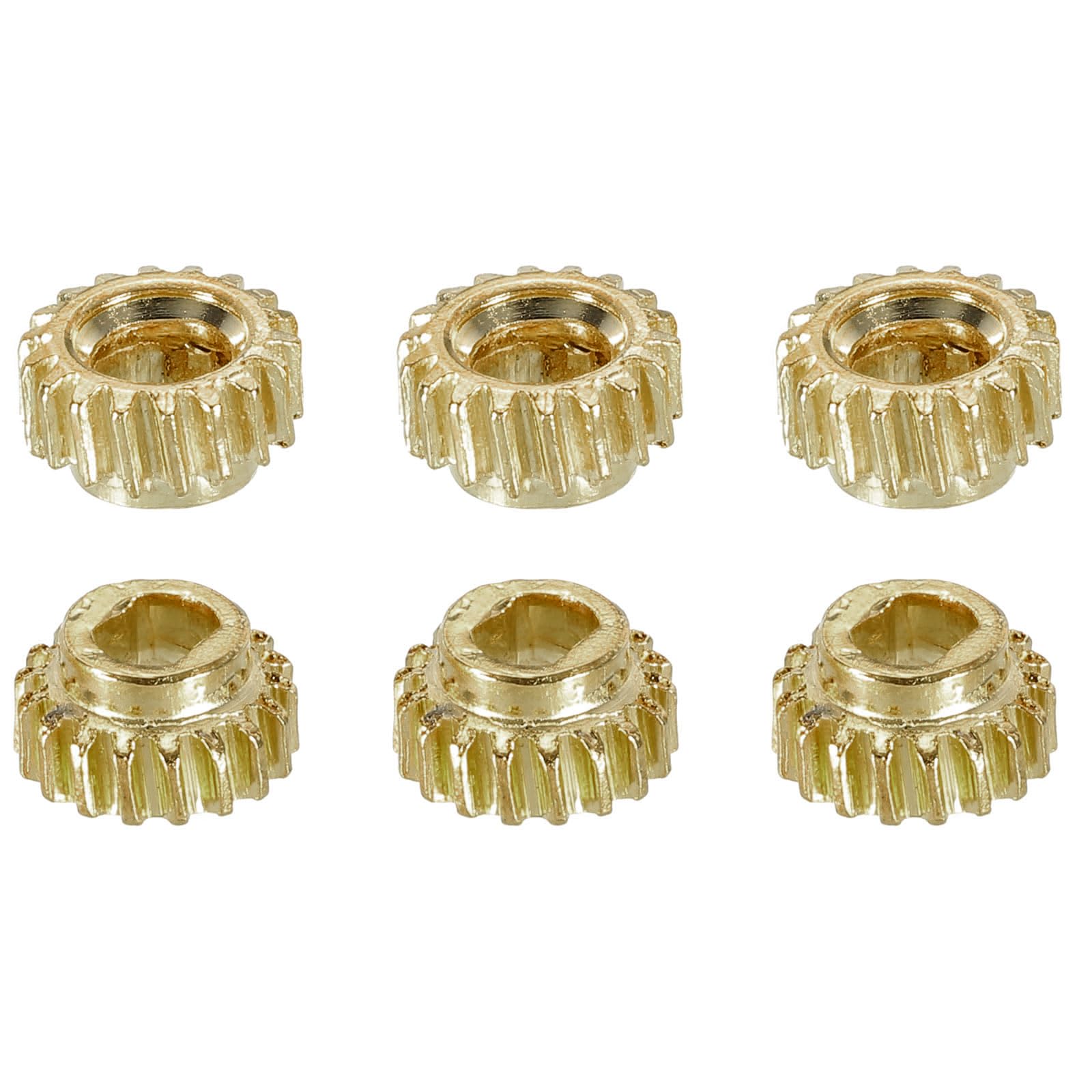 Patikil Classical Guitar String Tuning Pin Gear 3.6Mm Flat Hole Gold Tone For Guitar Tuning Pack Of 6