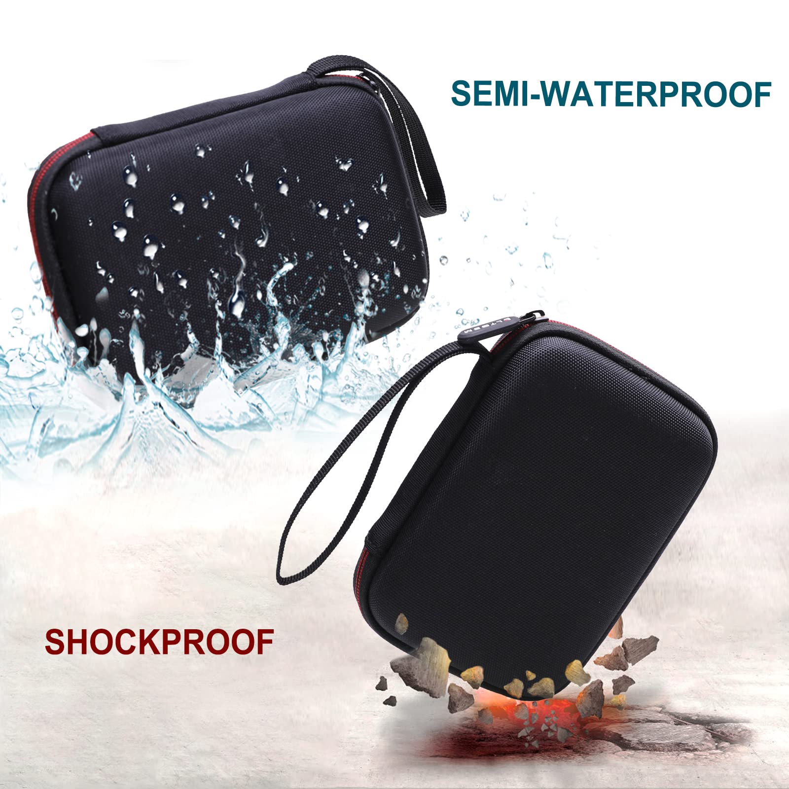 LTGEM EVA Hard Case for Guitar Pick Holder , Waterproof & Shock-absorbent Design - Travel Protective Carrying Storage Bag