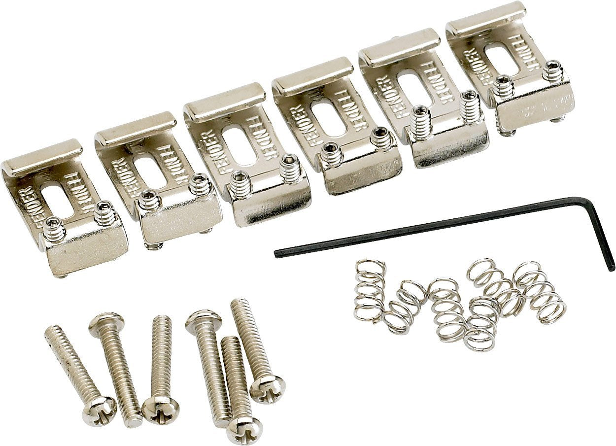 Fender American Vintage Stratocaster Bridge Saddles - Nickel, Medium