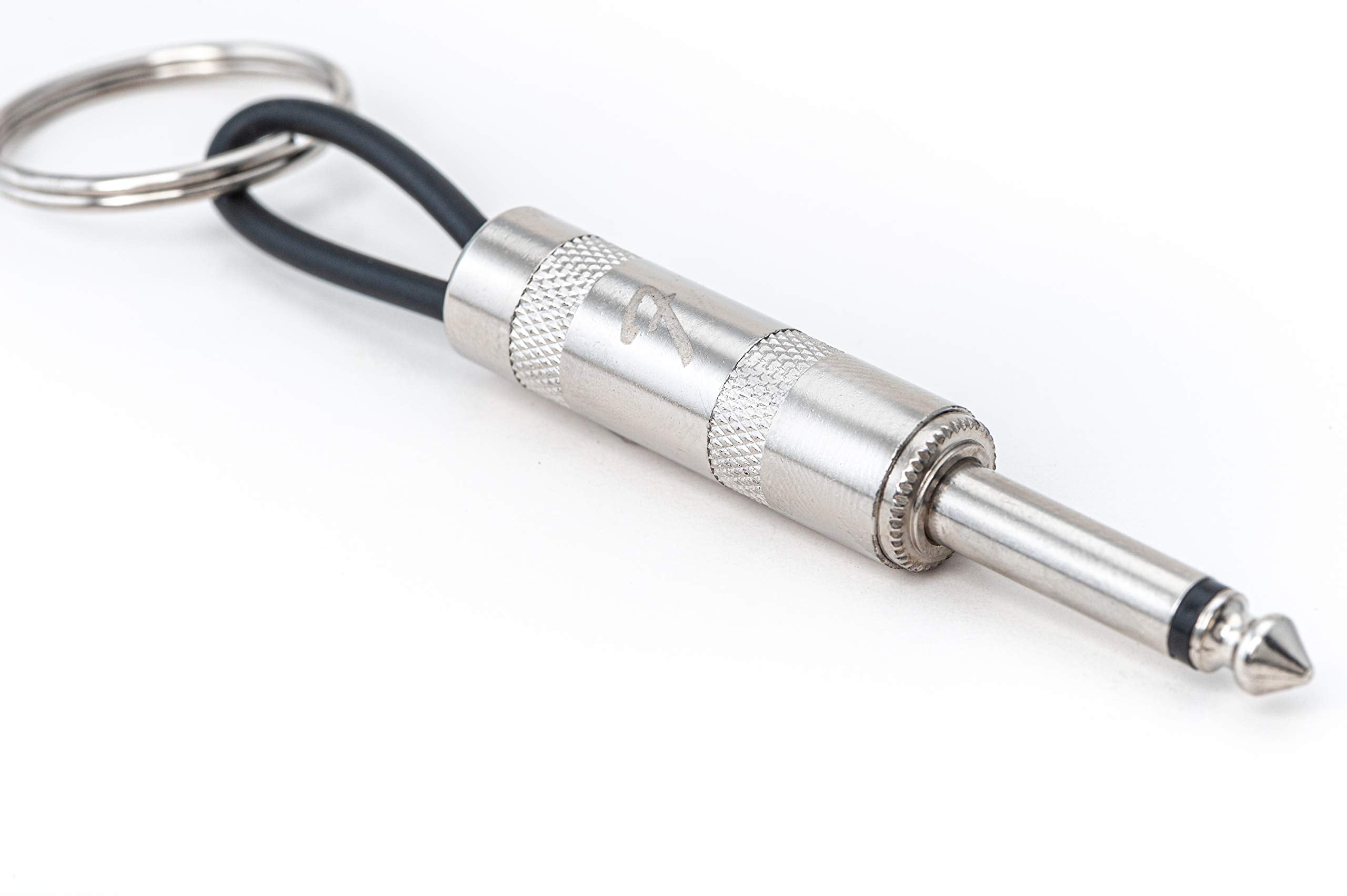 P Pluginz Licensed Fender Jack Rack- Wall mounting Guitar amp Key Holder, Includes 4 Guitar Plug Keychains and 1 Wall mounting k