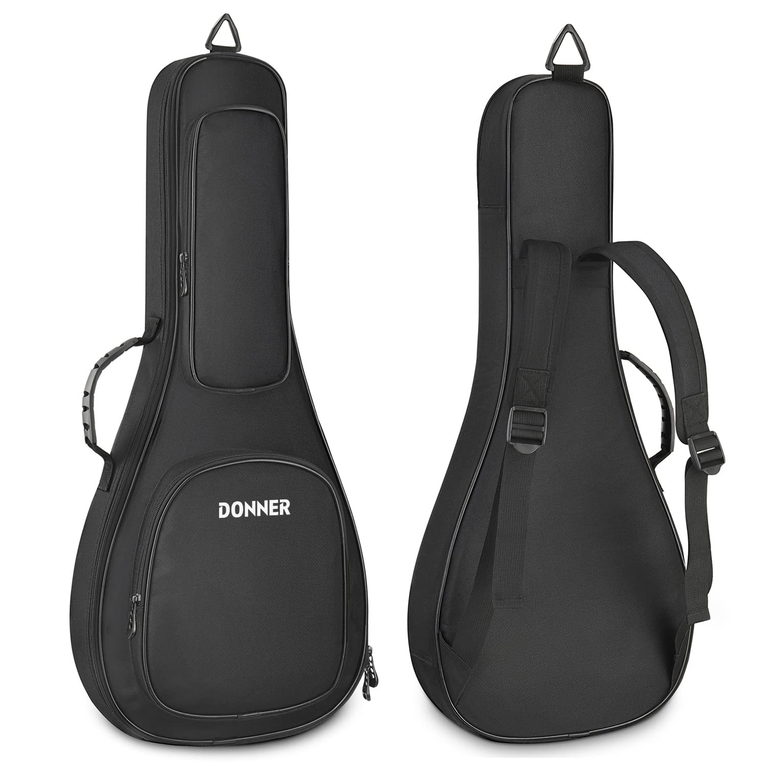 Donner 28 Inch Mandolin Case, 0.5 Inch Padded Sponge 600D Thick Ripstop Waterproof Nylon Soft Gig Bag with Two-Way Sturdy Metal 