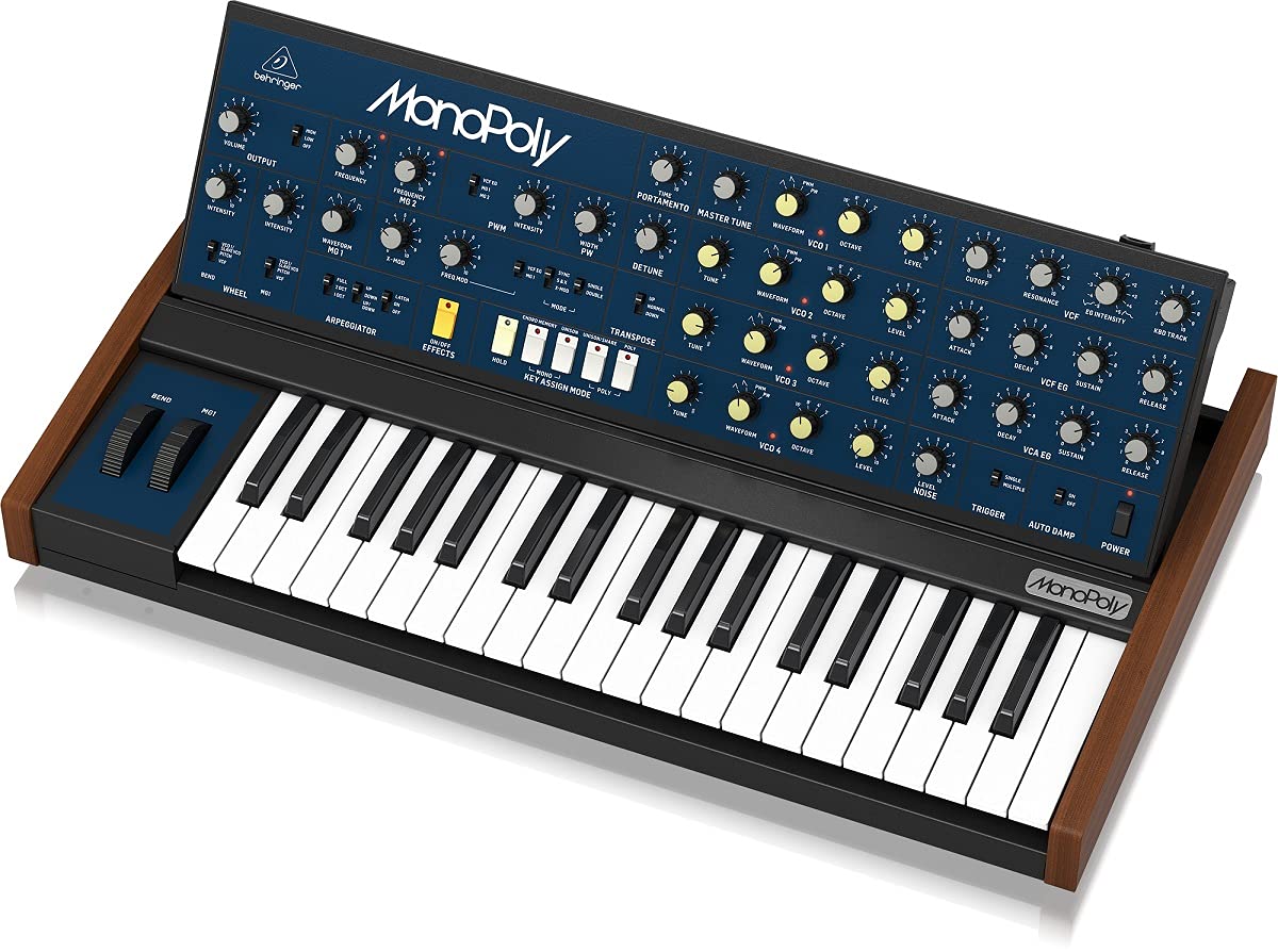 Behringer MonoPoly 37-Key Analog 4-Voice Polyphonic Synthesizer