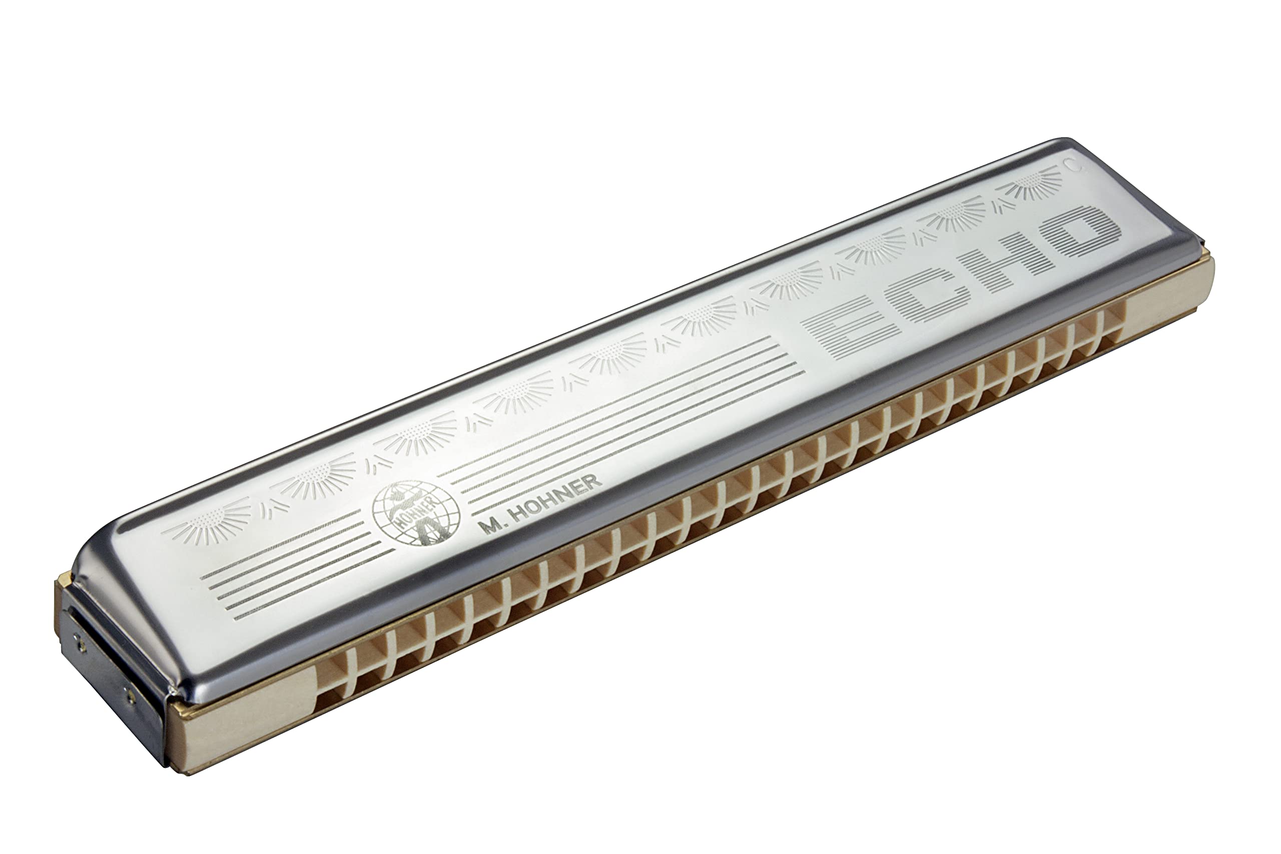 Hohner Accordions Hohner Harmonica 2509-C Echo 48 Tremolo Harmonica, Key of C, Stainless steel