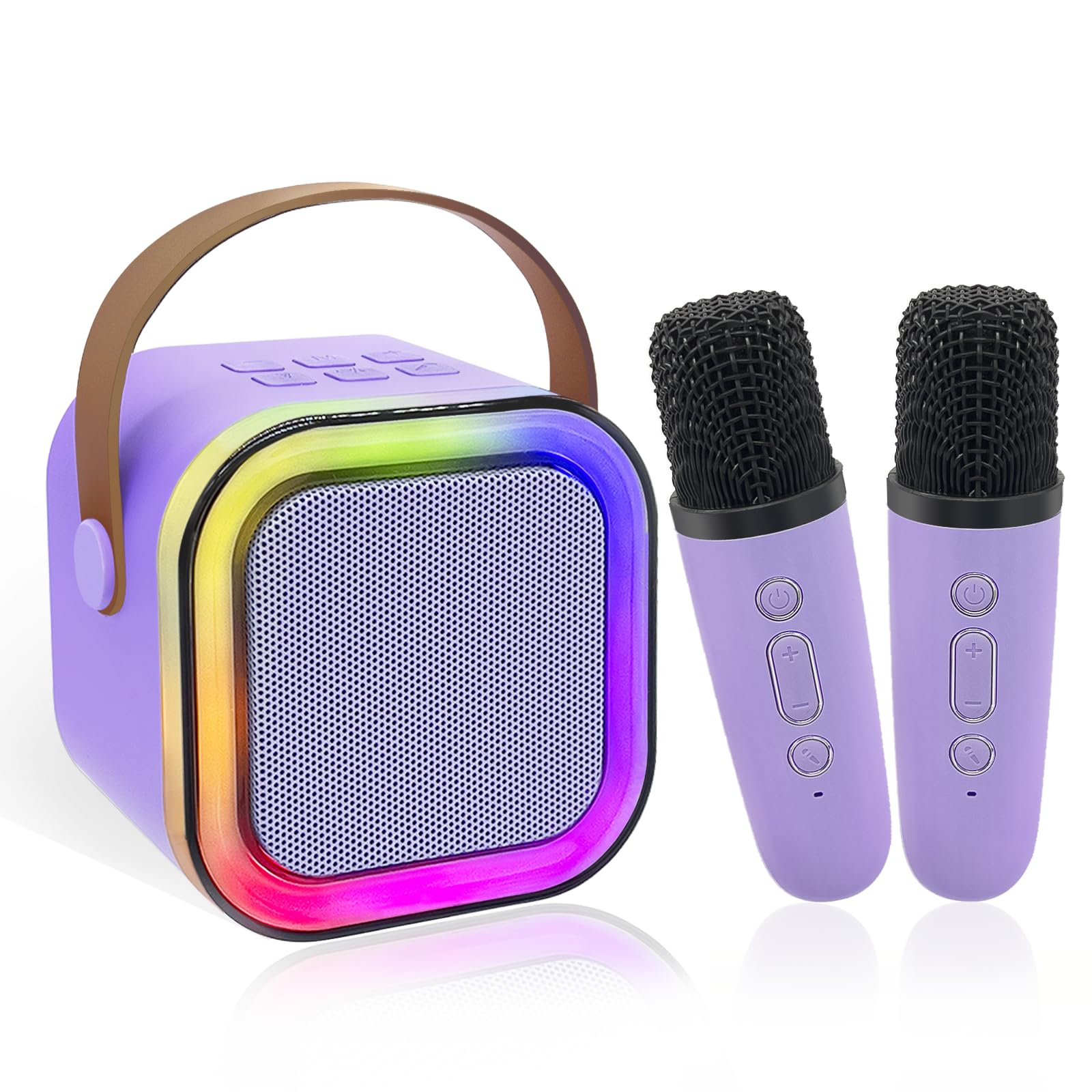 Mini Karaoke Machine For Kids, Birthday Easter Gifts Toys For Girls Boys Ages 3-12+, Portable Bluetooth Speaker With Upgraded 2 