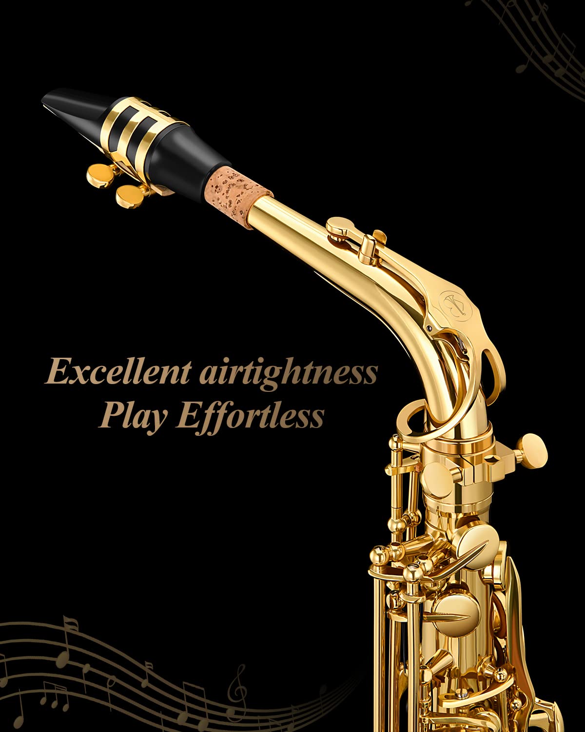 Eastar EAX-21, Alto Saxophone, E Flat Saxophone for Beginner Students Brass Sax Full Kit, Travel Bag, Foldable Stand, Cleanning