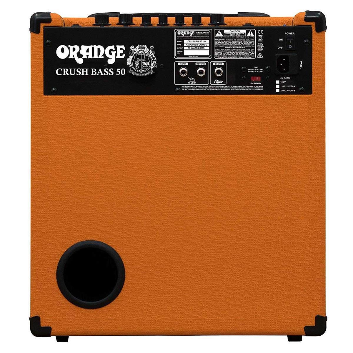 Orange Crush Bass 50 50W 12'' Bass Guitar Amplifier and Speaker Combo, Orange