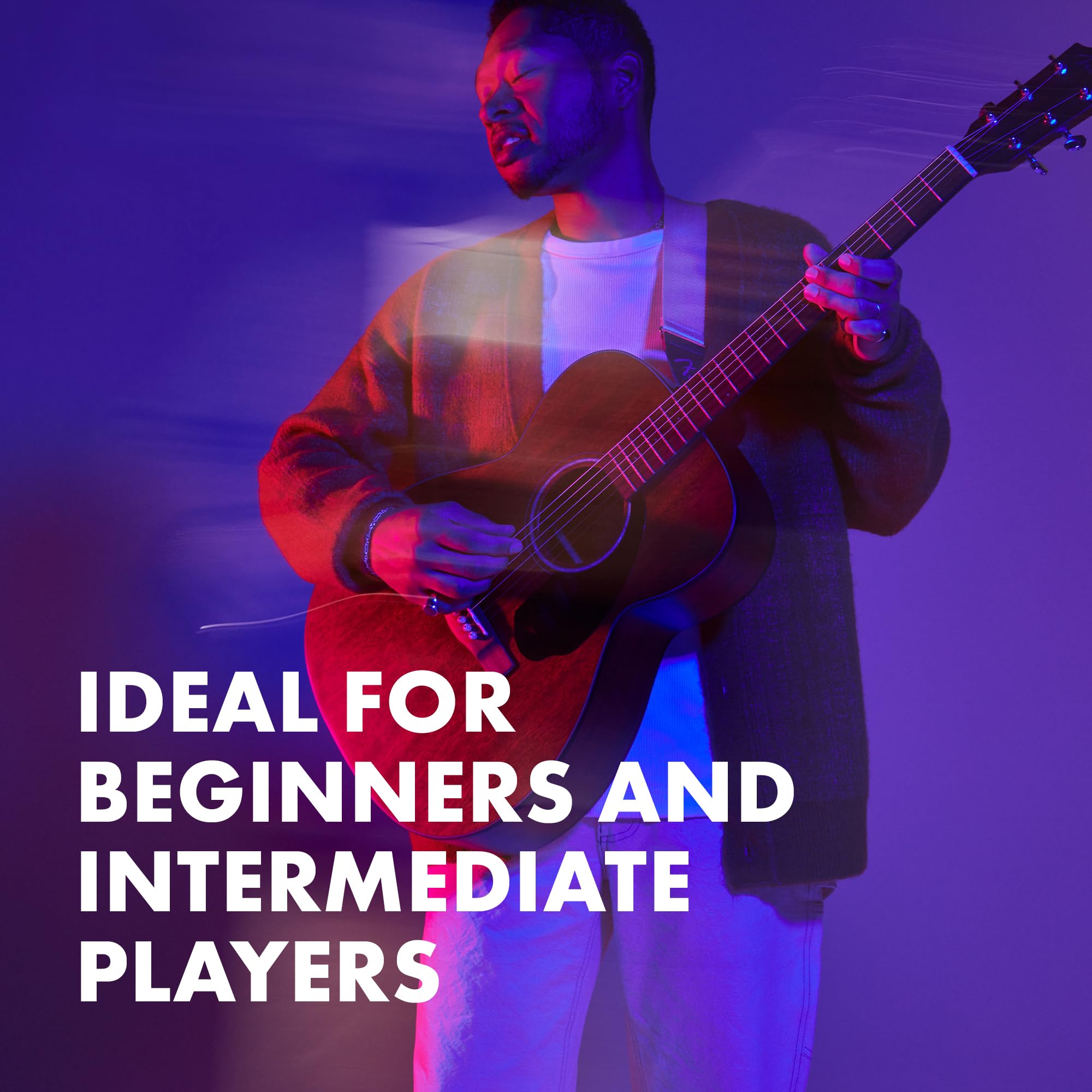 Fender Acoustic Guitar, CD-60S, with 2-Year Warranty, Dreadnought Classic Design with Rounded Walnut Fingerboard, Glossed Finish