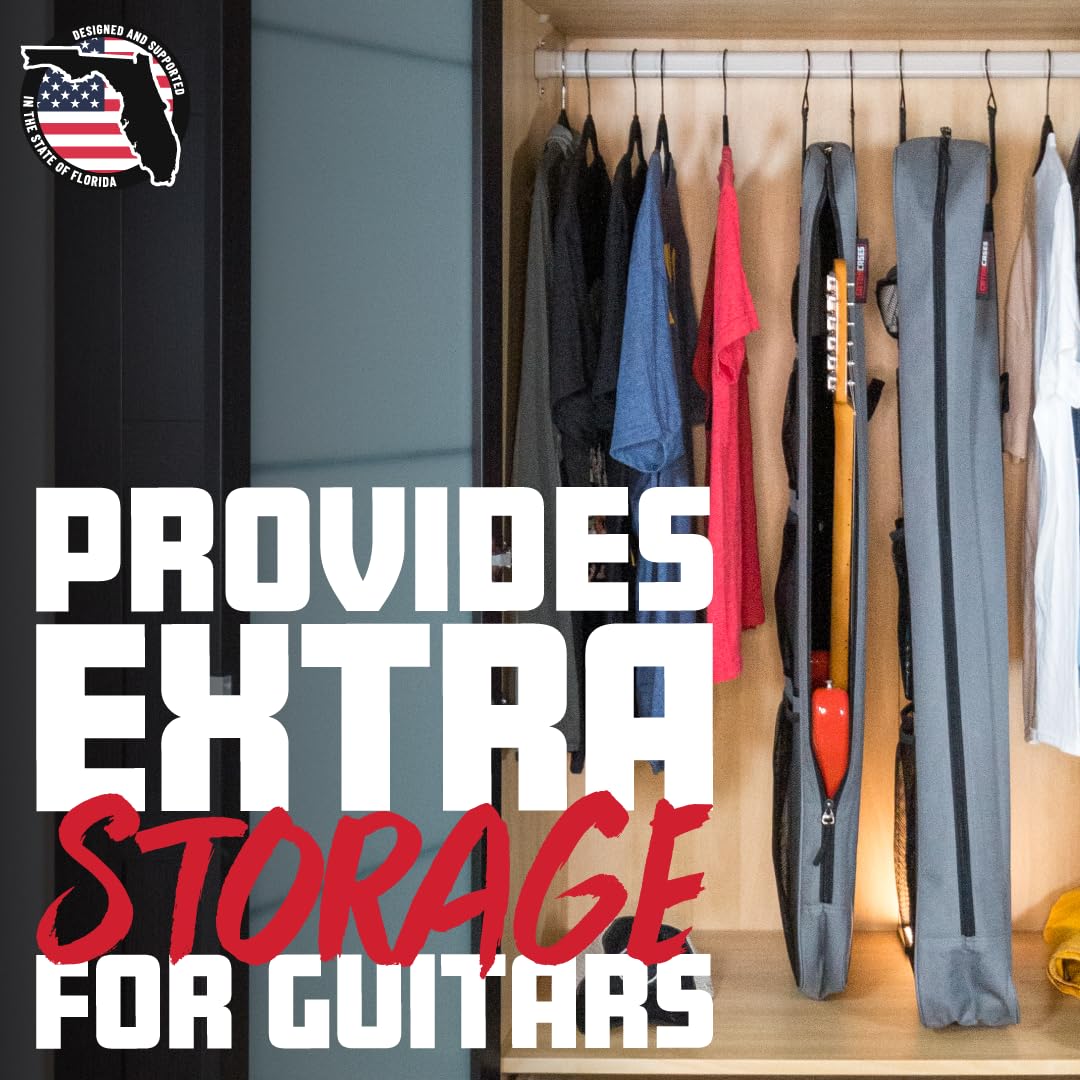 Closet Hanging Protective Storage Bag for Electric Guitars
