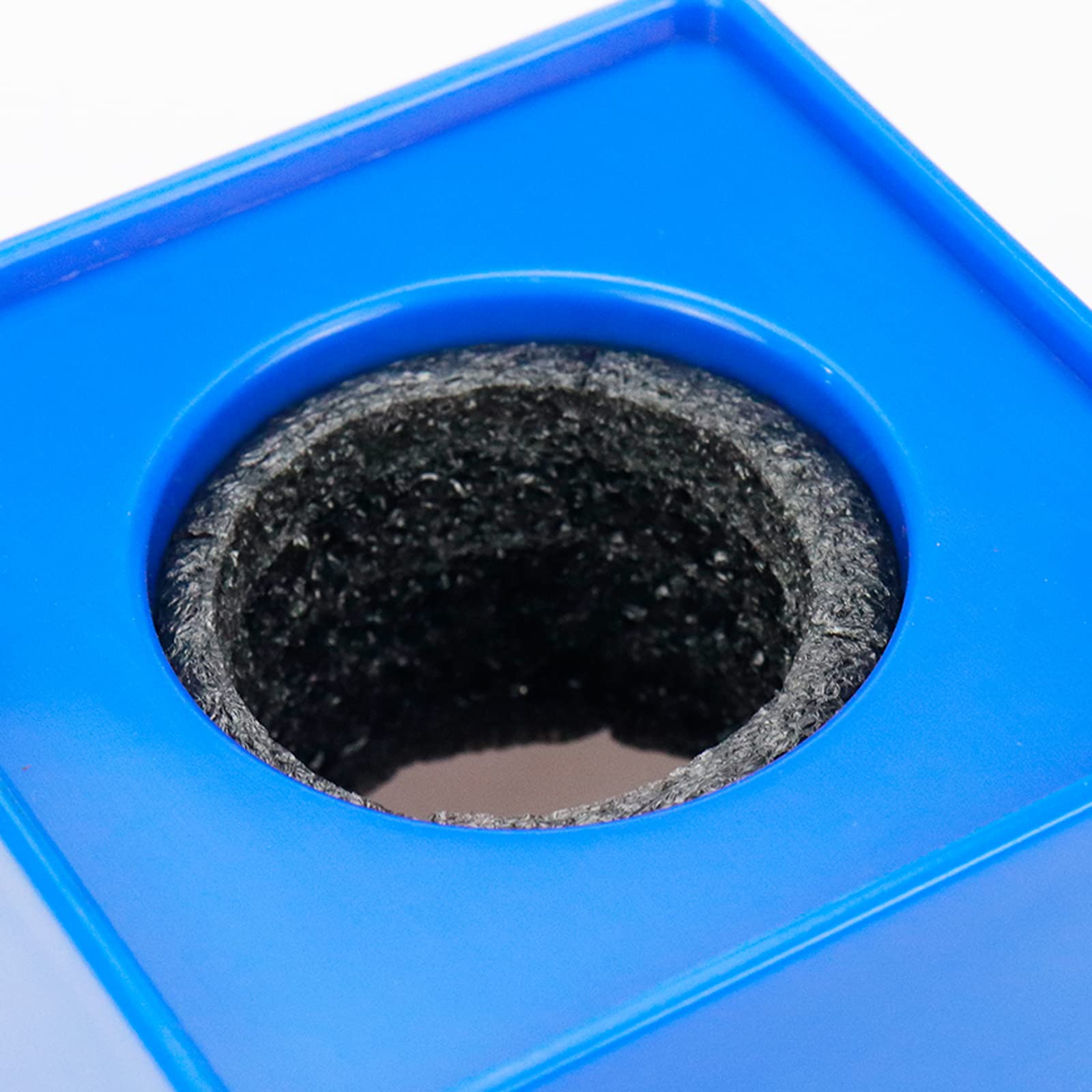 Dahszhi 2Pcs Cube Microphone Stands,Microphone Square Interview Logo Flag Station,Blue