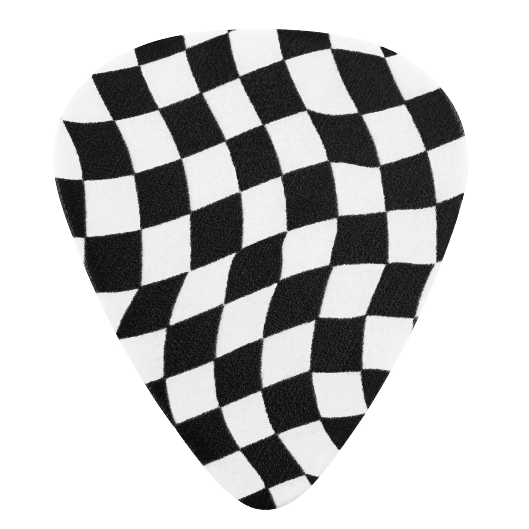 Fender Celluloid Guitar Picks, Guitar Accessories, 351 Shape, Checkerboard, Medium, 8-pack