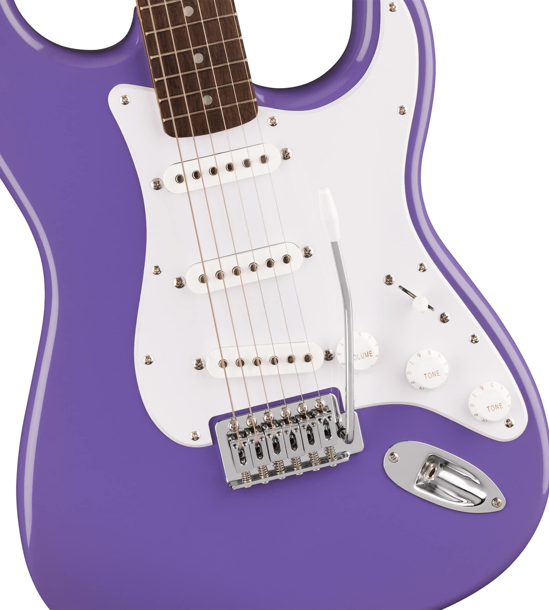 Fender Squier Sonic Stratocaster - Ultraviolet Bundle with Tuner, Strap, Picks, and Austin Bazaar Guitar DVD