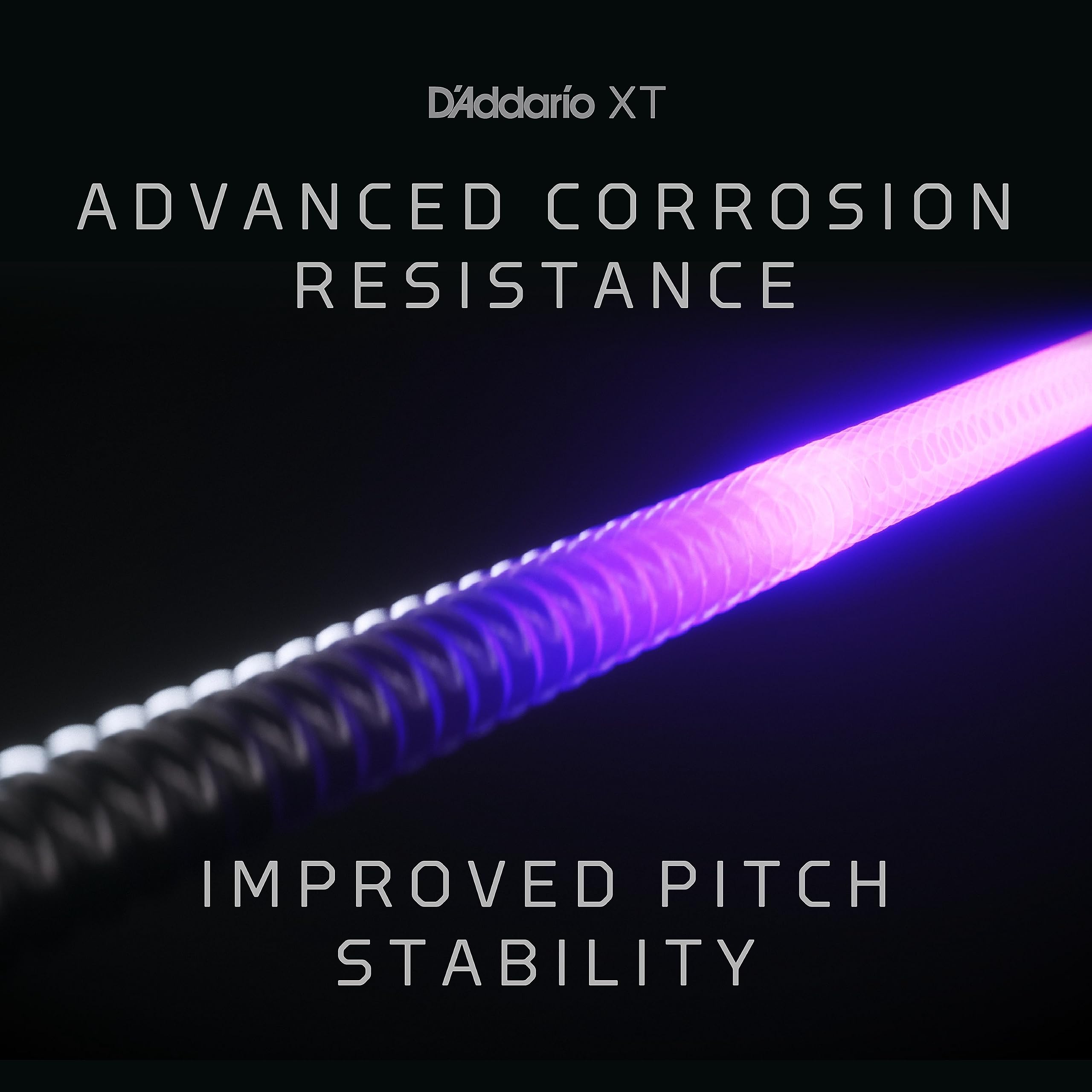 D'Addario Electric Guitar Strings, XT Nickel Coated, XTE1059, Regular Light Gauge 10-59, 7-String Set, Pack of 1