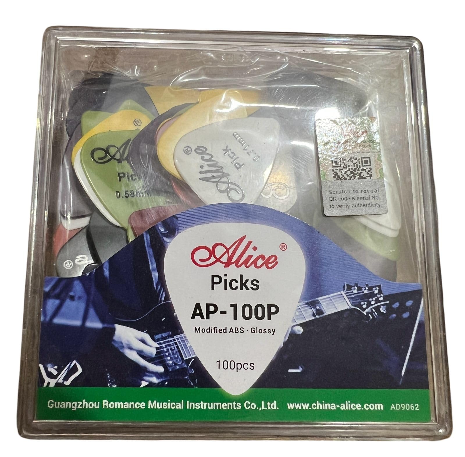 Alice- Pack Of 100 Picks In Box Packing